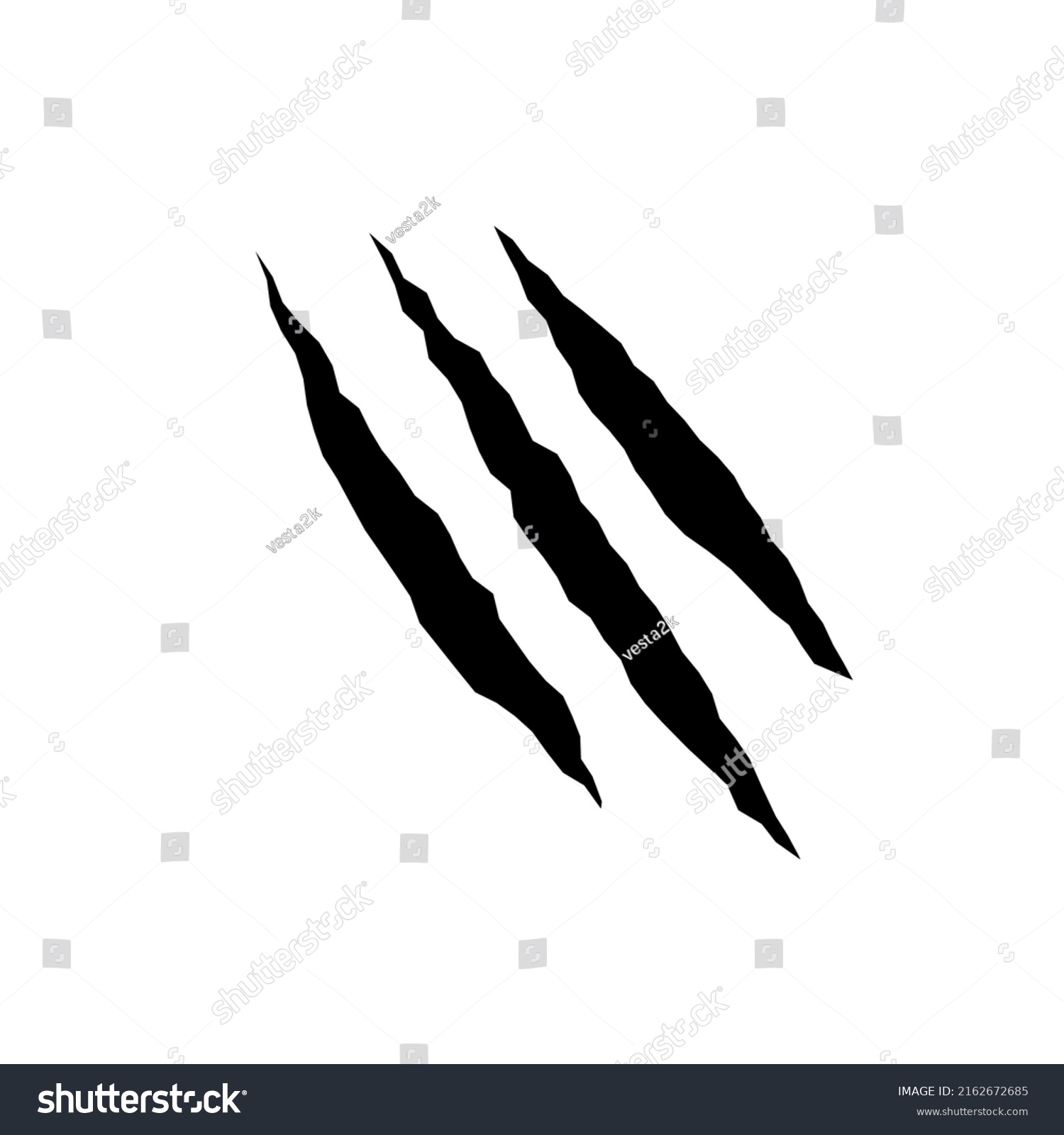 Cat Scratches Black Claws Animal Scratch Stock Vector (royalty Free 