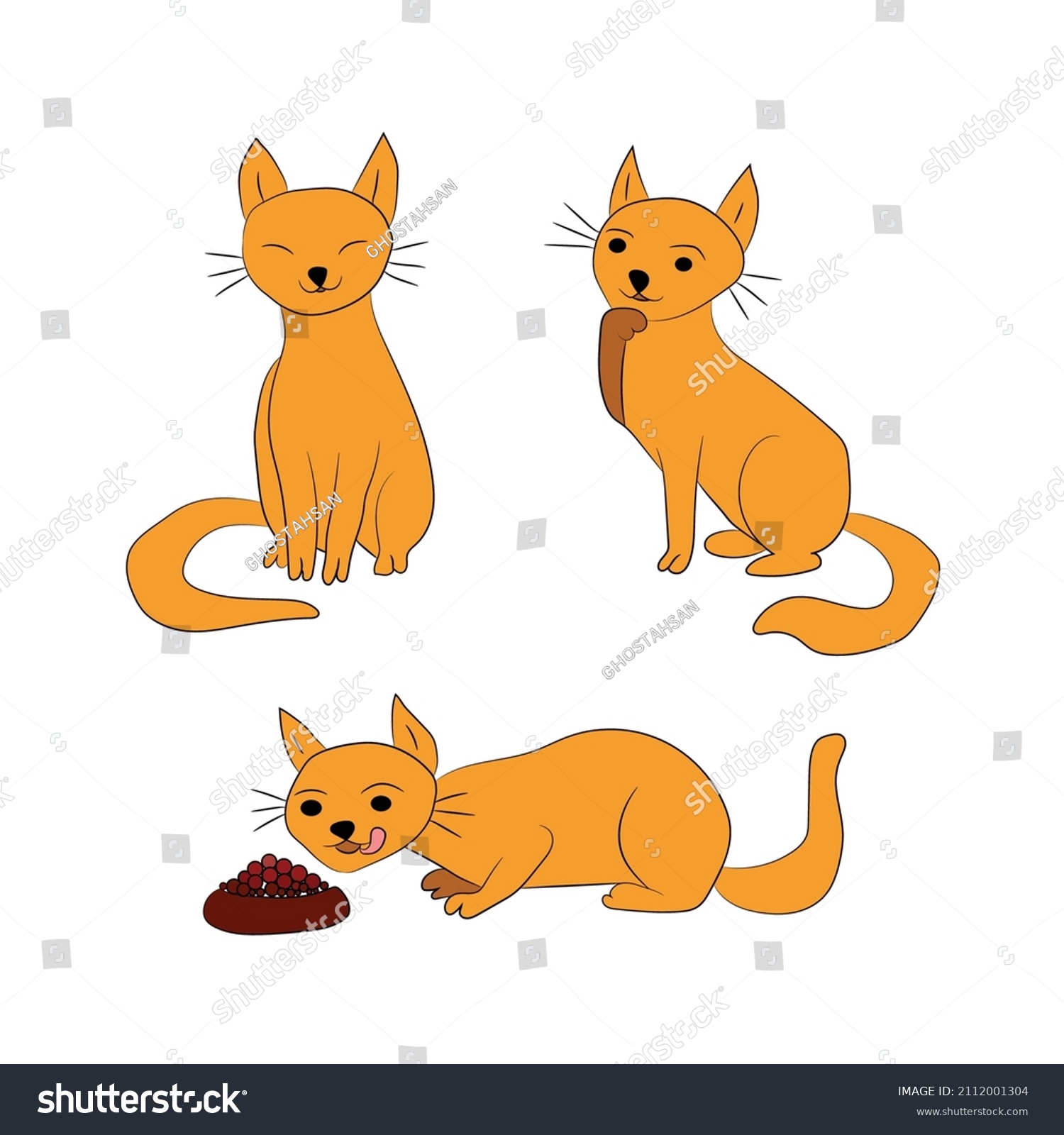 Cat Vector Set Graphic Clipart Design Stock Vector Royalty Free Cat Vector Set Graphic Clipart Design Stock Vector Royalty Free