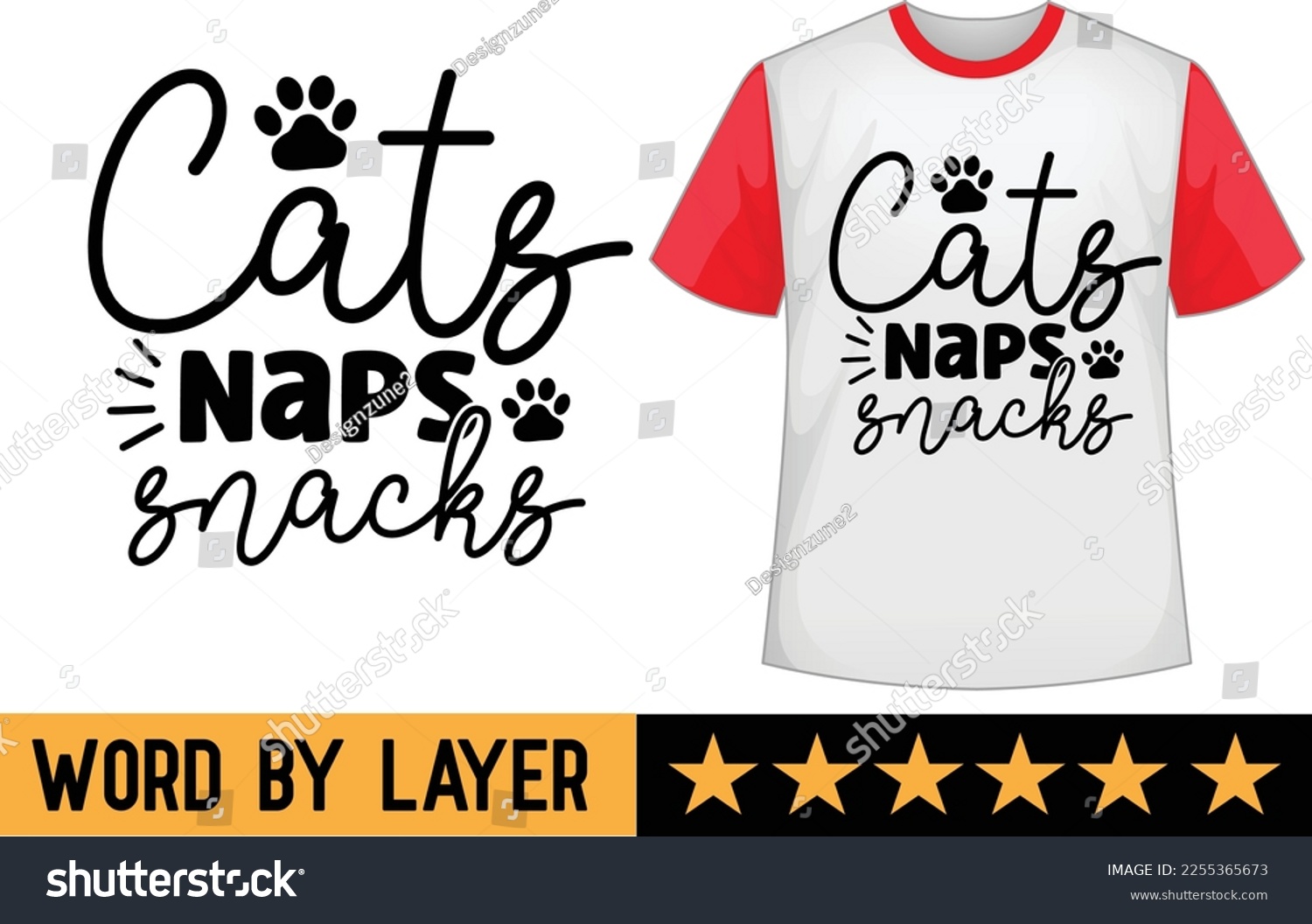 SVG of Cats Naps Snacks svg t shirt design svg