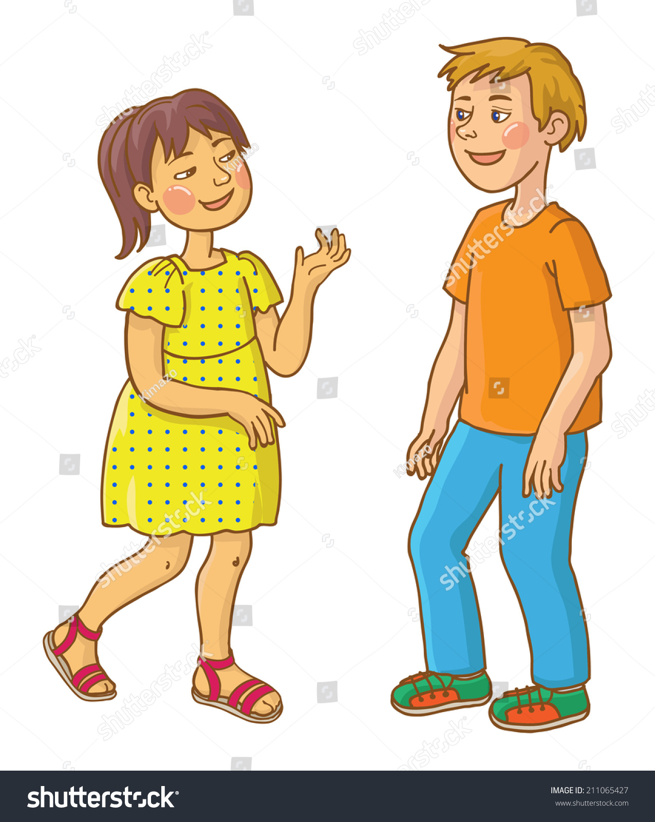 clipart boy and girl talking - photo #14