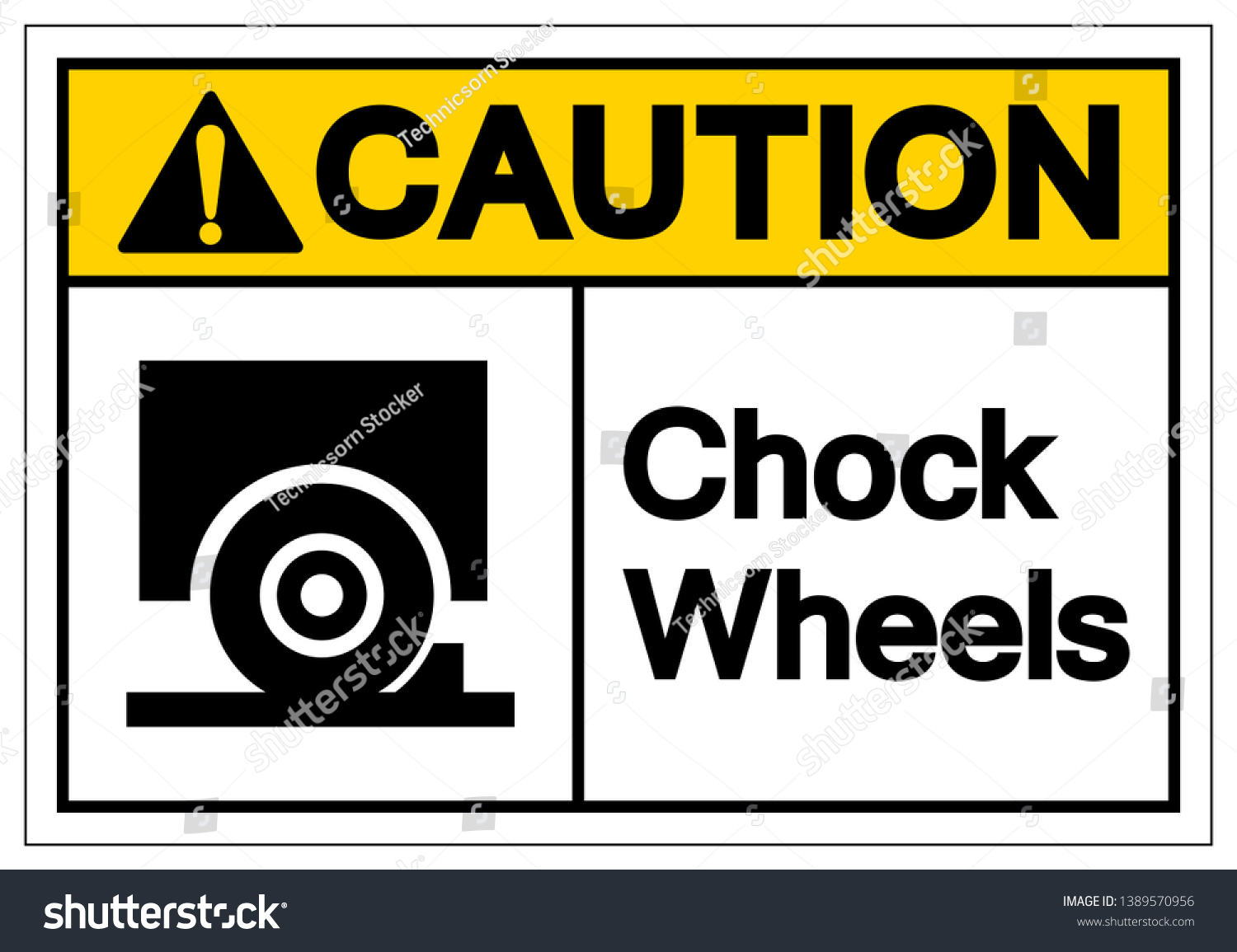 SVG of Caution Chock Wheels Symbol Sign, Vector Illustration, Isolate On White Background Label. EPS10  svg