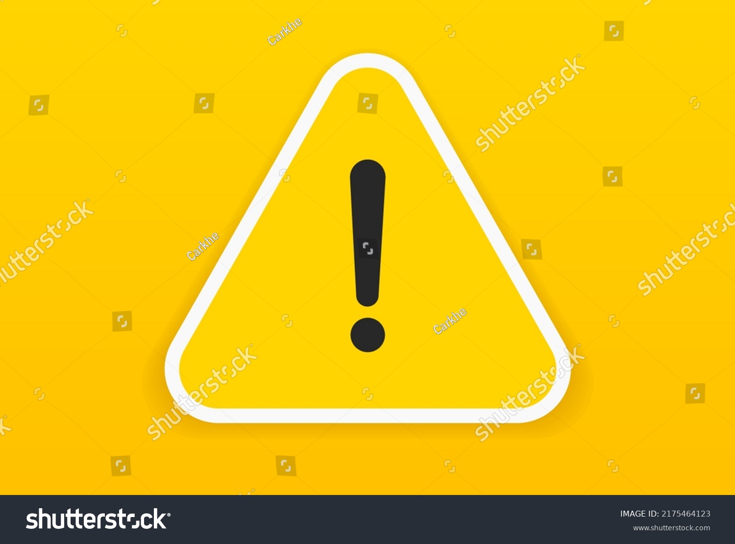 Caution Icon Exclamation Mark Warning Signs Stock Vector (Royalty Free ...