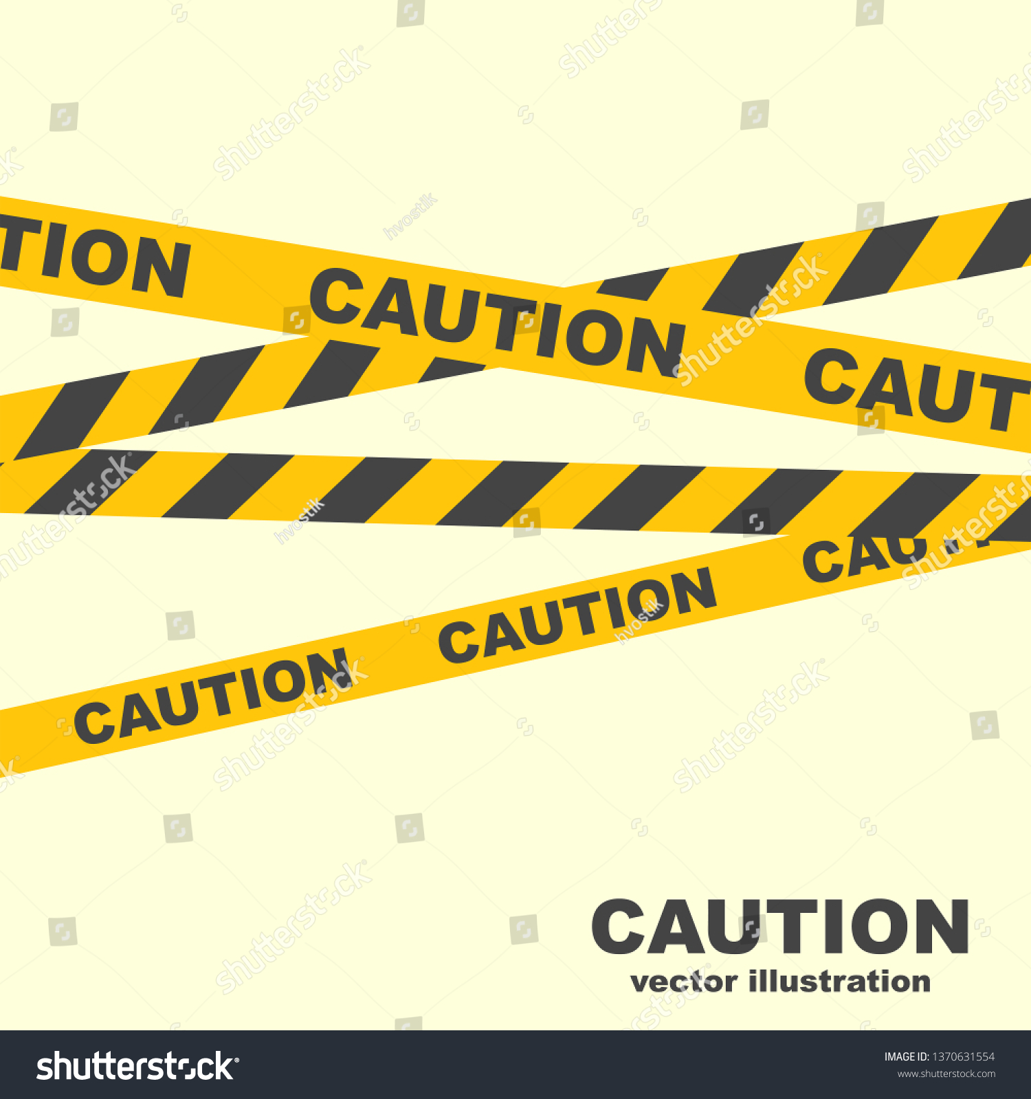 注意線 黄色いリボン 警告テープ 危険の兆し ベクターイラストフラットデザイン 白い背景に 警察の電話だ この記号は見知らぬ人の通行を禁じている のベクター画像素材 ロイヤリティフリー