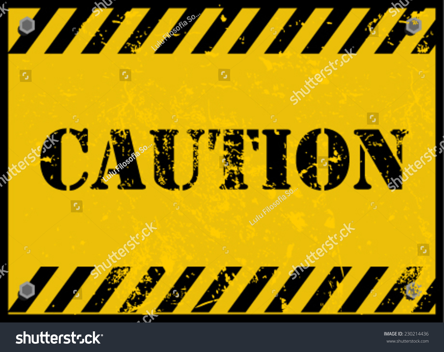 Caution Sign Stock Vector (Royalty Free) 230214436