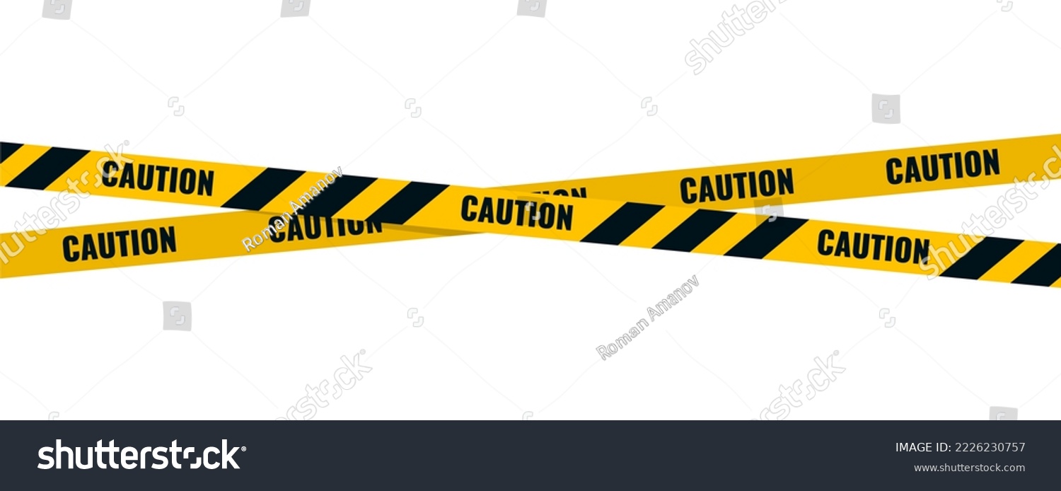 SVG of Caution tape. Caution yellow warning lines isolated on white. Vector illustration svg