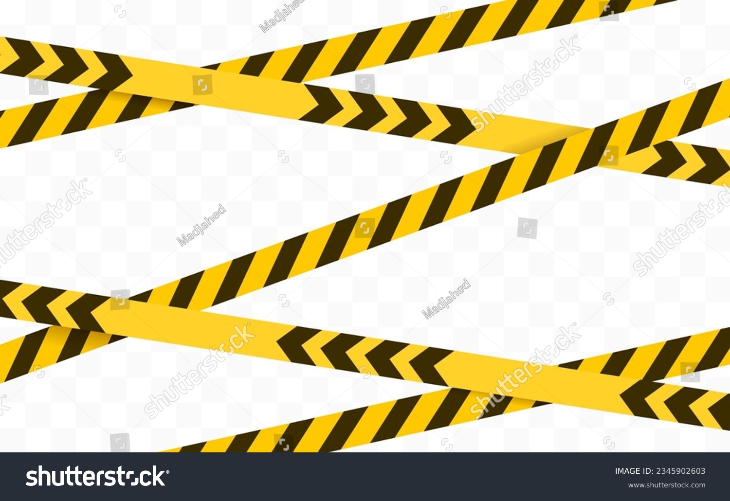 SVG of Caution tape illustration isolated. Vector yellow danger lines svg