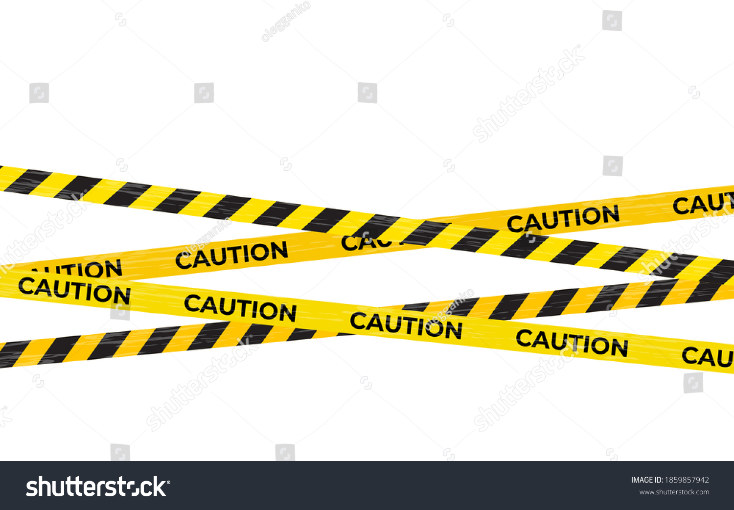 SVG of Caution Warning lines, Danger signs isolated. EPS10 svg