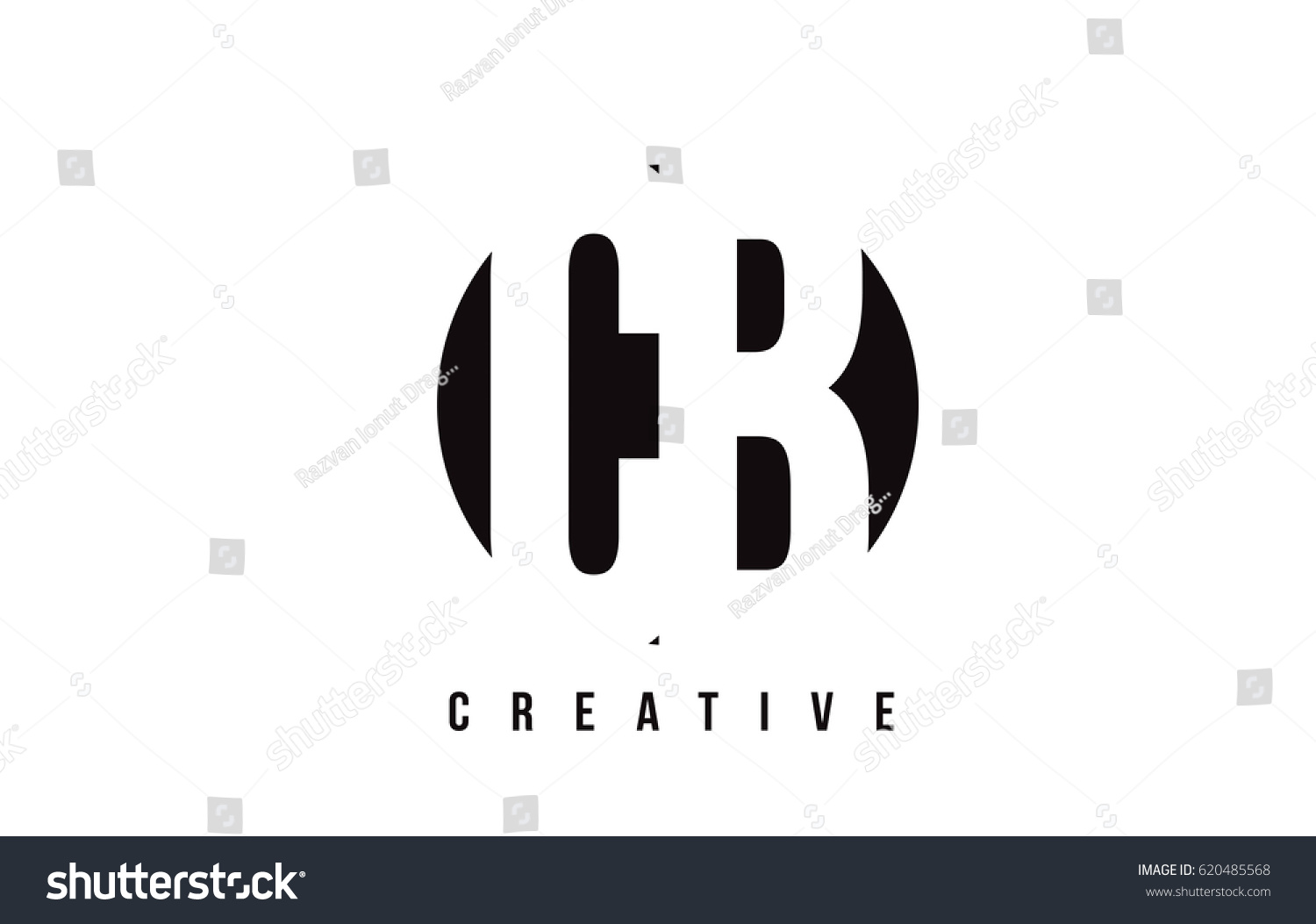 Cb C B White Letter Logo Stock Vector (Royalty Free) 620485568 ...