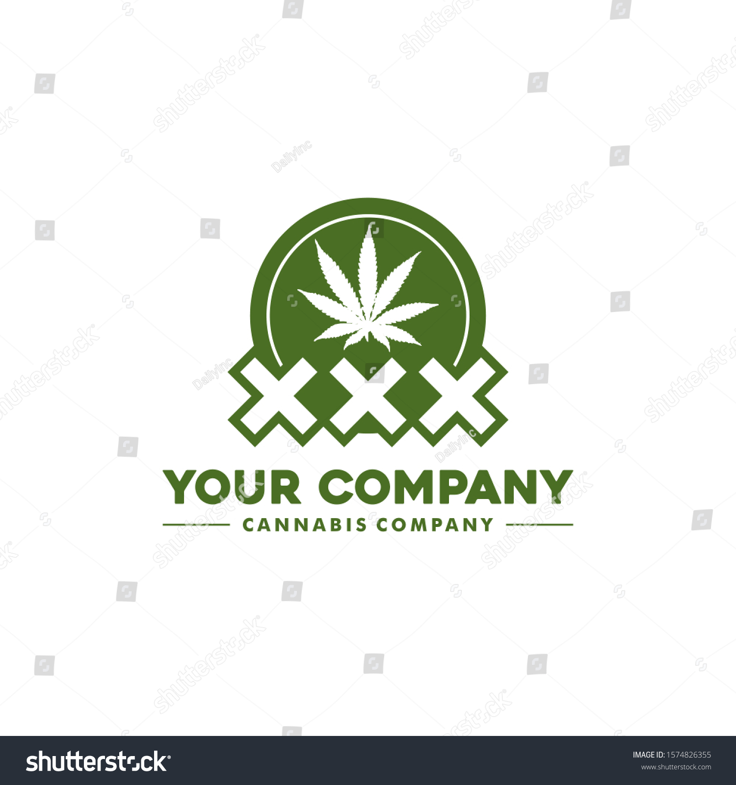 Cbd Logo Icon Triple X Symbol Stock Vector (Royalty Free) 1574826355 ...