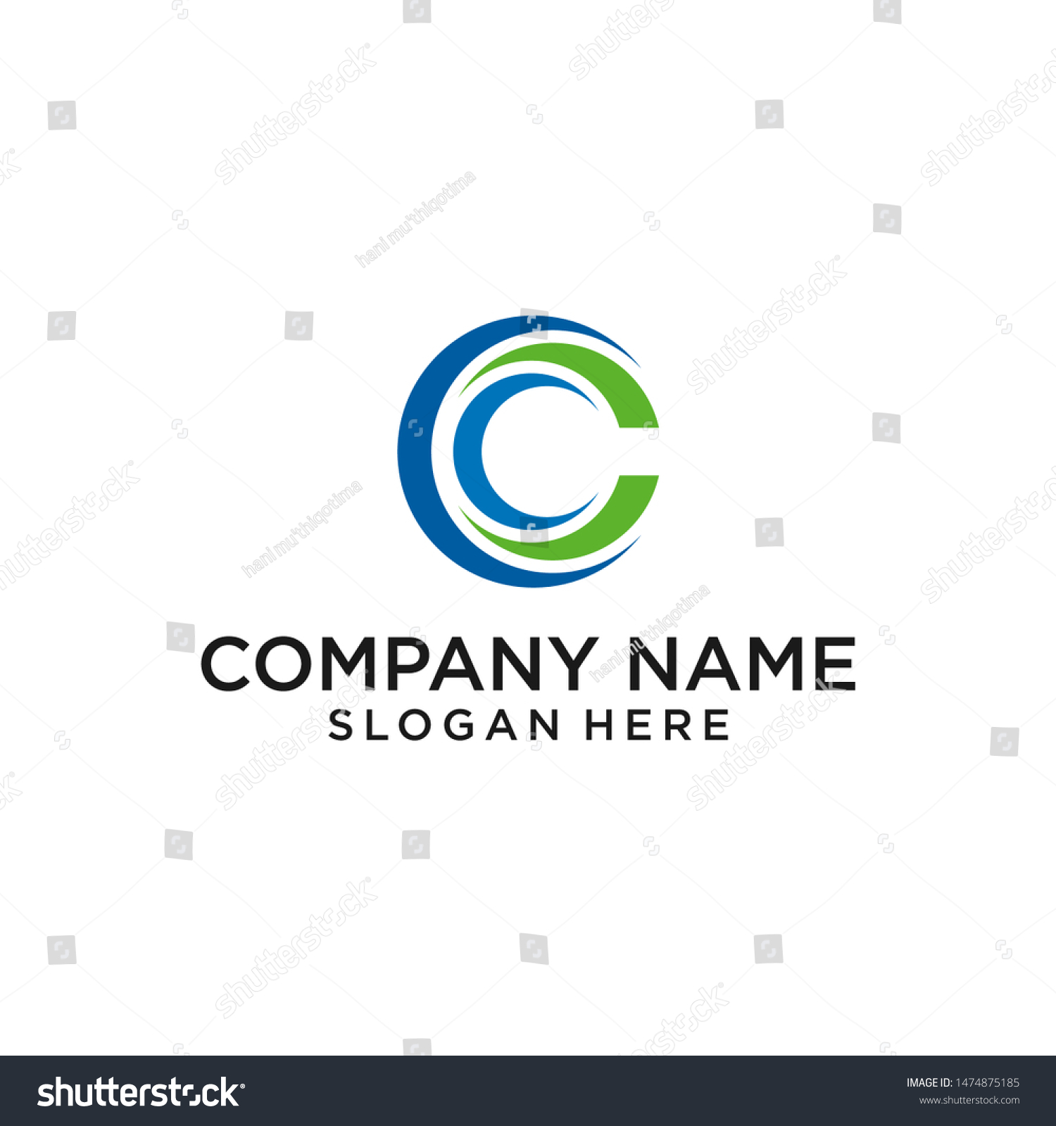 Ccc Logo Vector Graphic Design Stock Vector (Royalty Free) 1474875185 ...