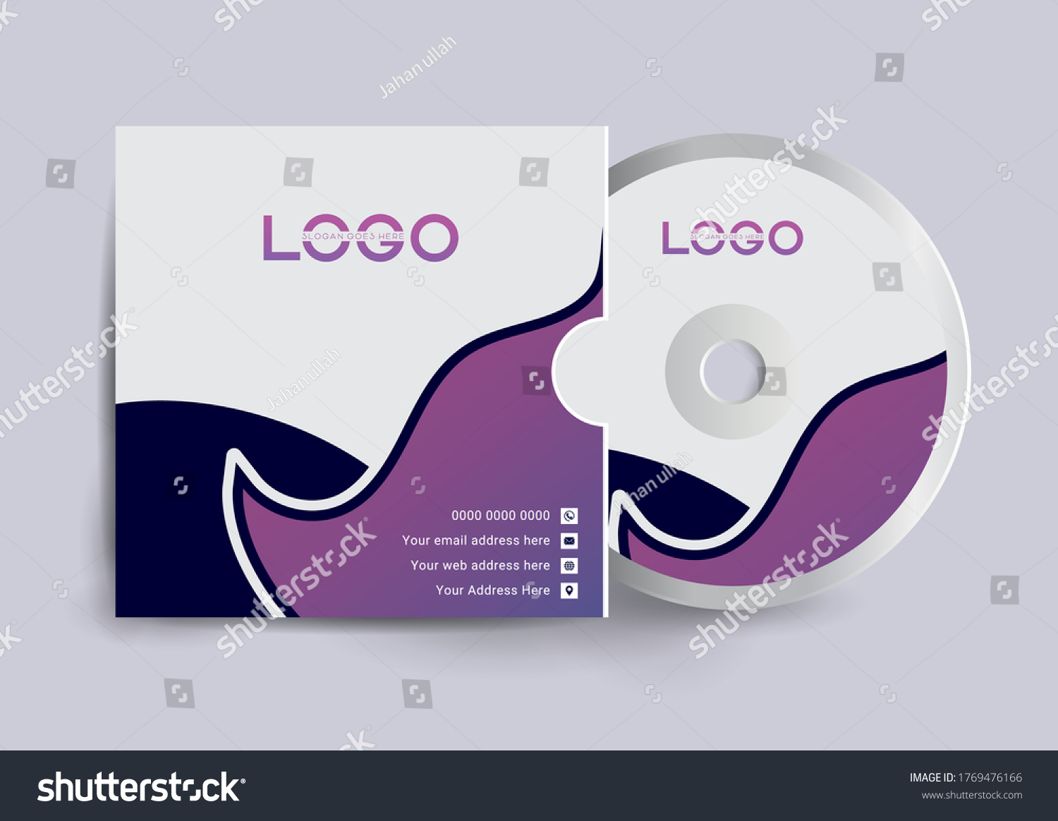 Cd Case Label Cd Disc Label Stock Vector (Royalty Free) 1769476166