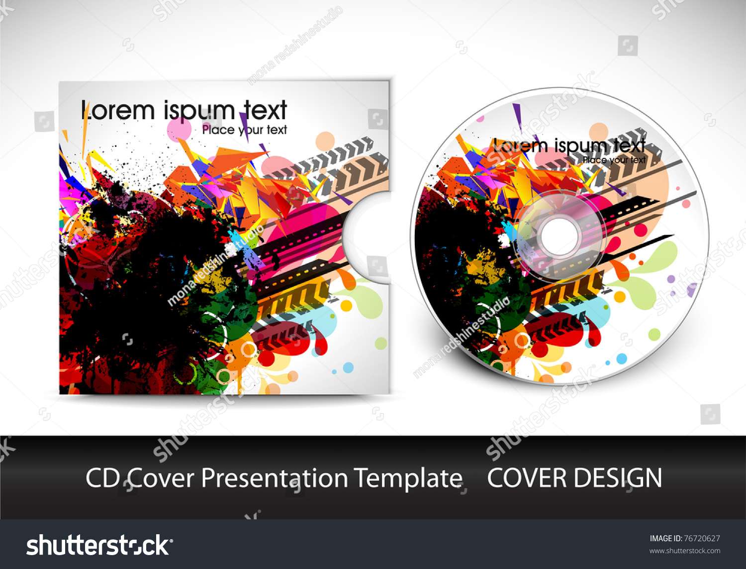 cd cover design template presentation editable stock vector cd cover design template presentation editable stock vector, Presentation templates