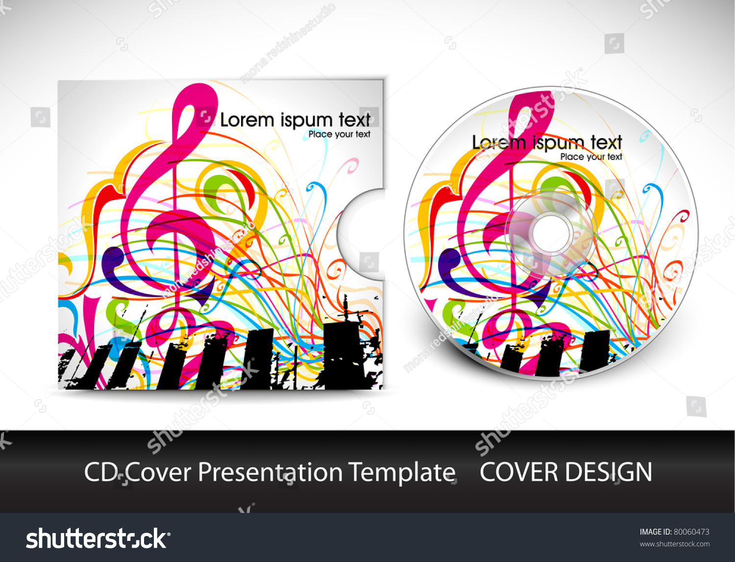 cd cover design template presentation editable stock vector cd cover design template presentation editable stock vector, Presentation templates