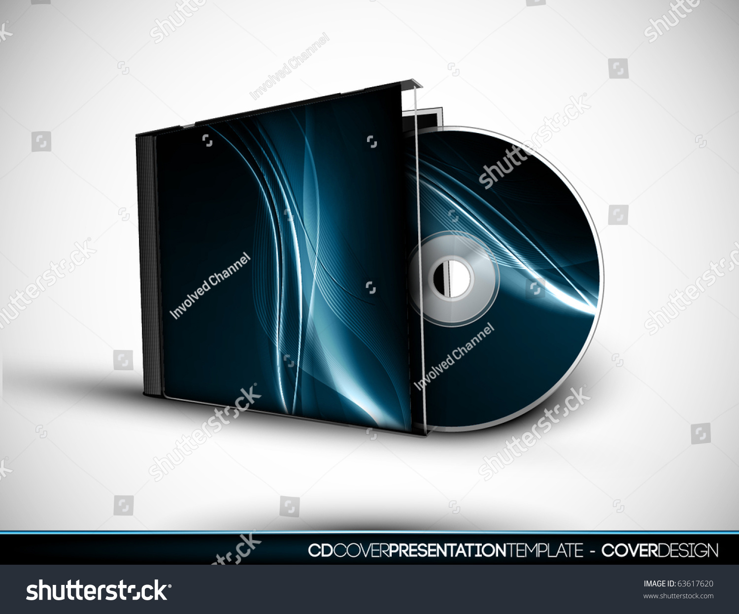 cd cover design 3d presentation template stock vector 63617620 cd cover design 3d presentation template stock vector 63617620, Presentation templates