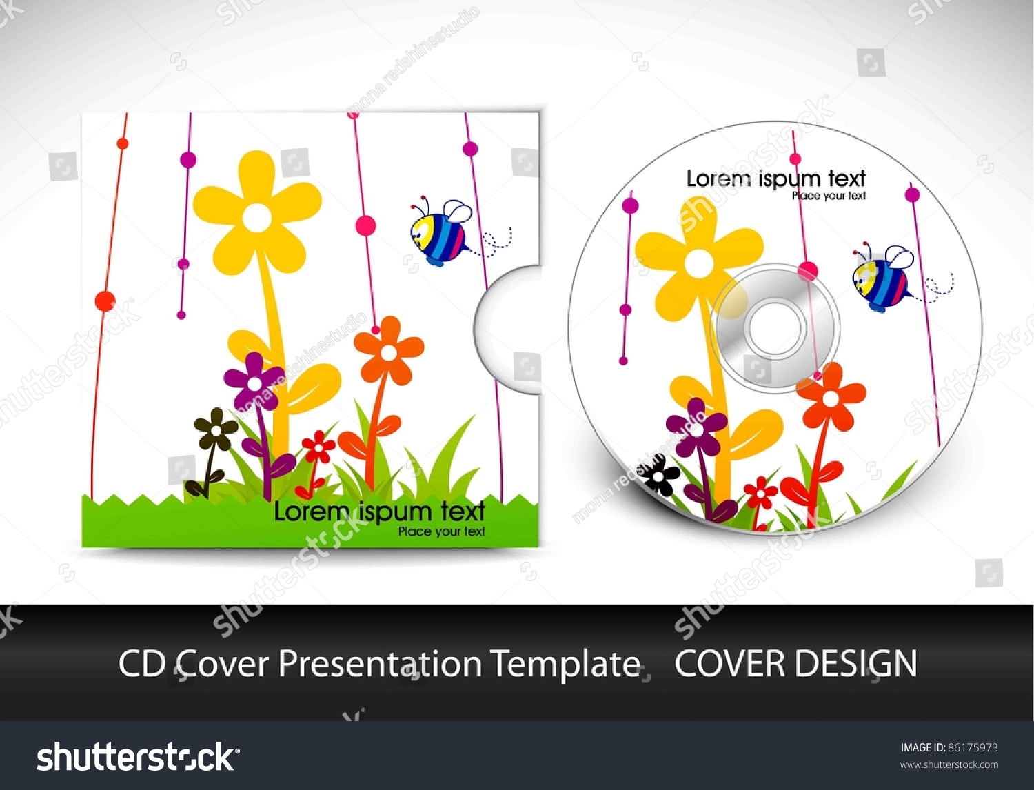 cd cover presentation design template editable stock vector cd cover presentation design template editable stock vector, Presentation templates