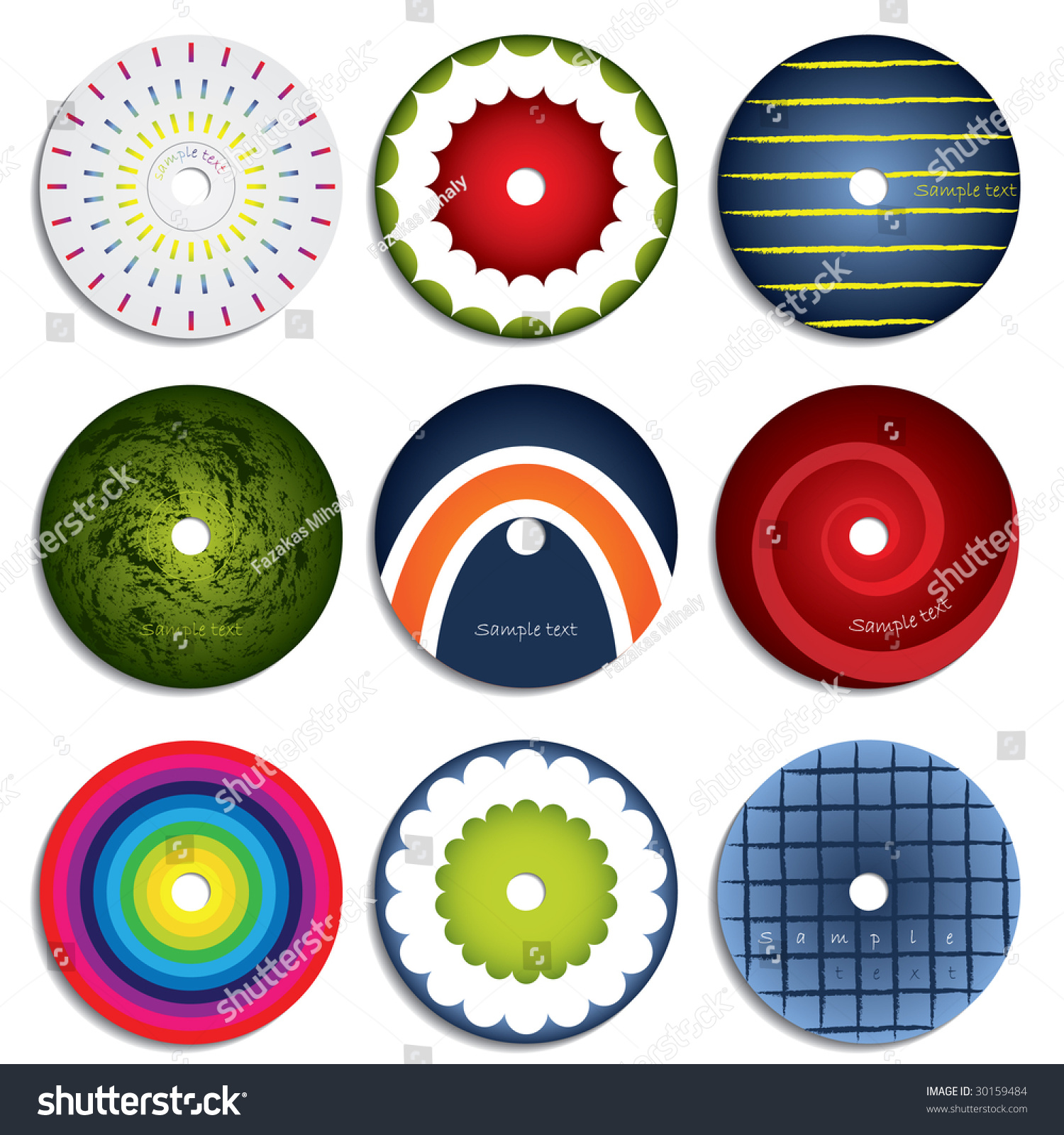 Cd Dvd Label Design 2 Stock Vector (Royalty Free) 30159484 | Shutterstock