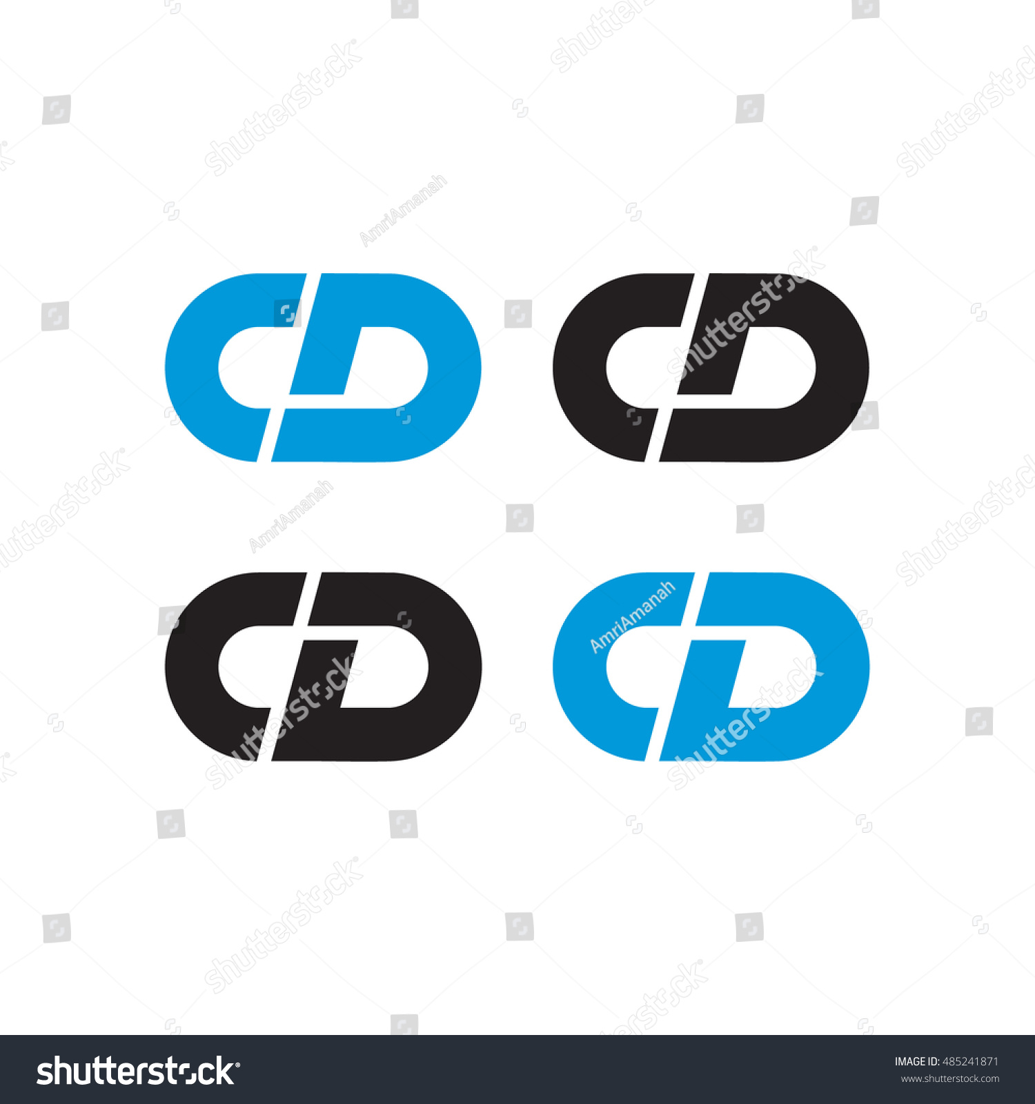Cd Logo Stock Vector 485241871 - Shutterstock