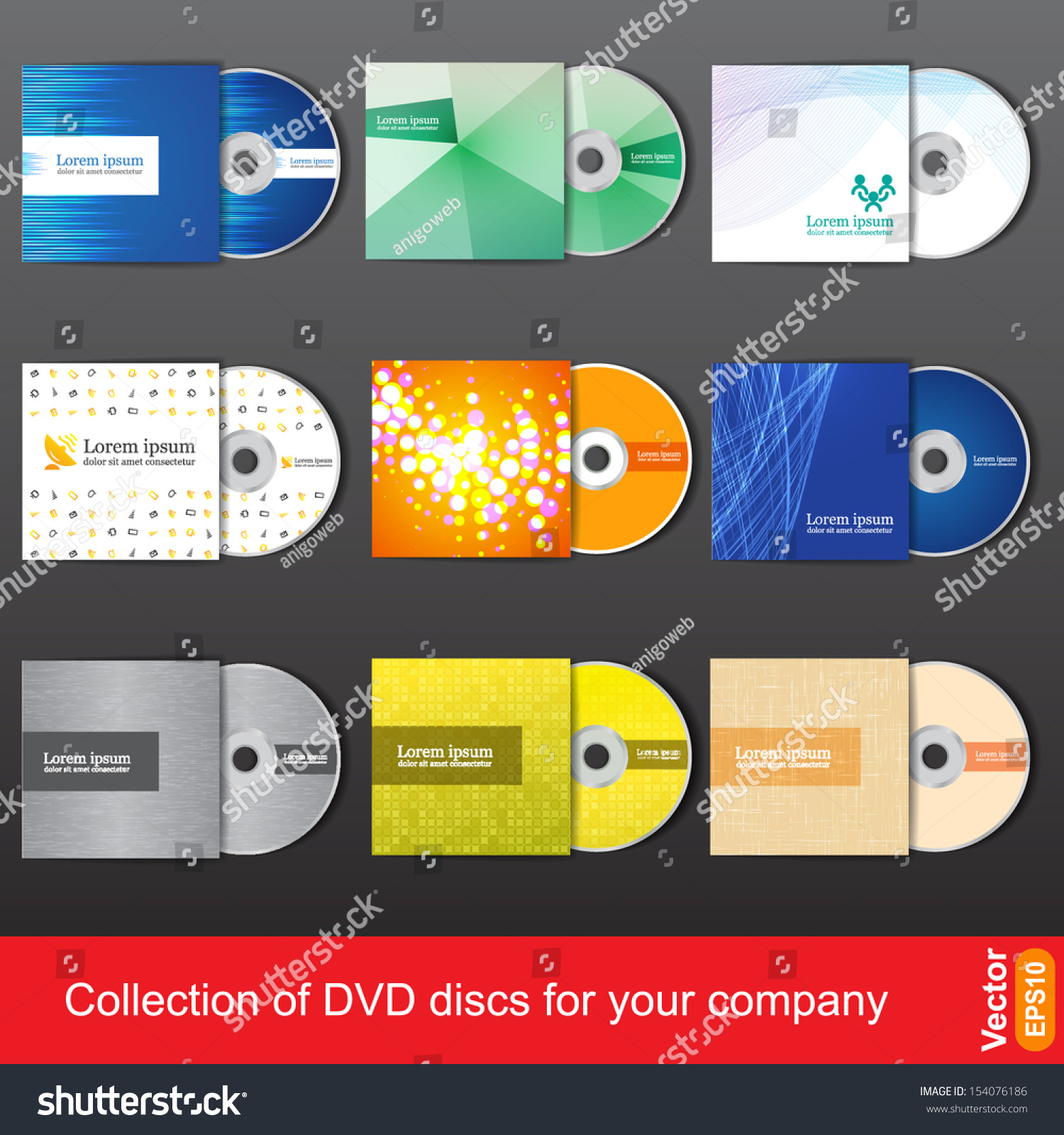 cd dvd design template company presentation stock vector 154076186 cd dvd design template company presentation stock vector 154076186, Presentation templates