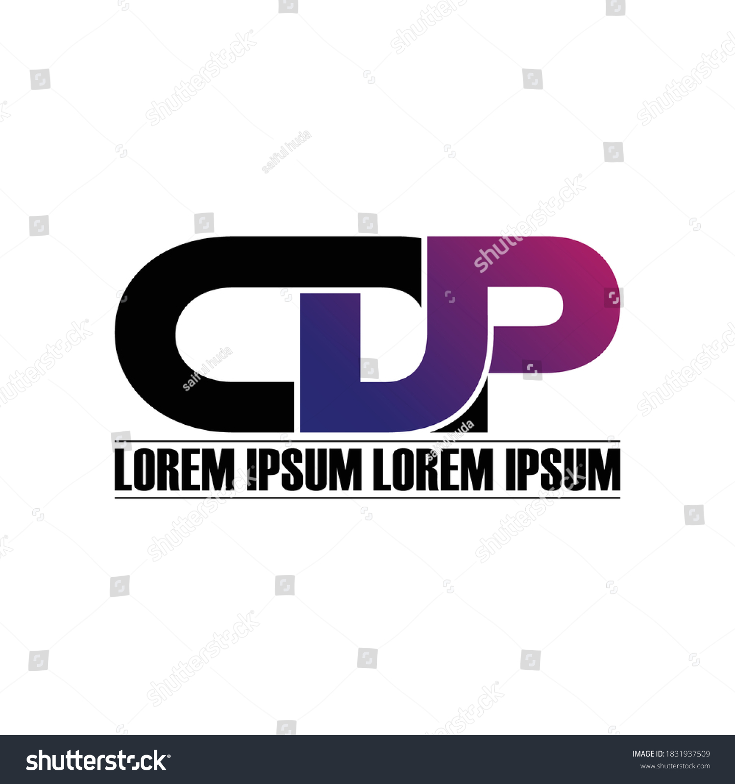 12 Imágenes De Letter Cdp Logo Vector Template Imágenes Fotos Y