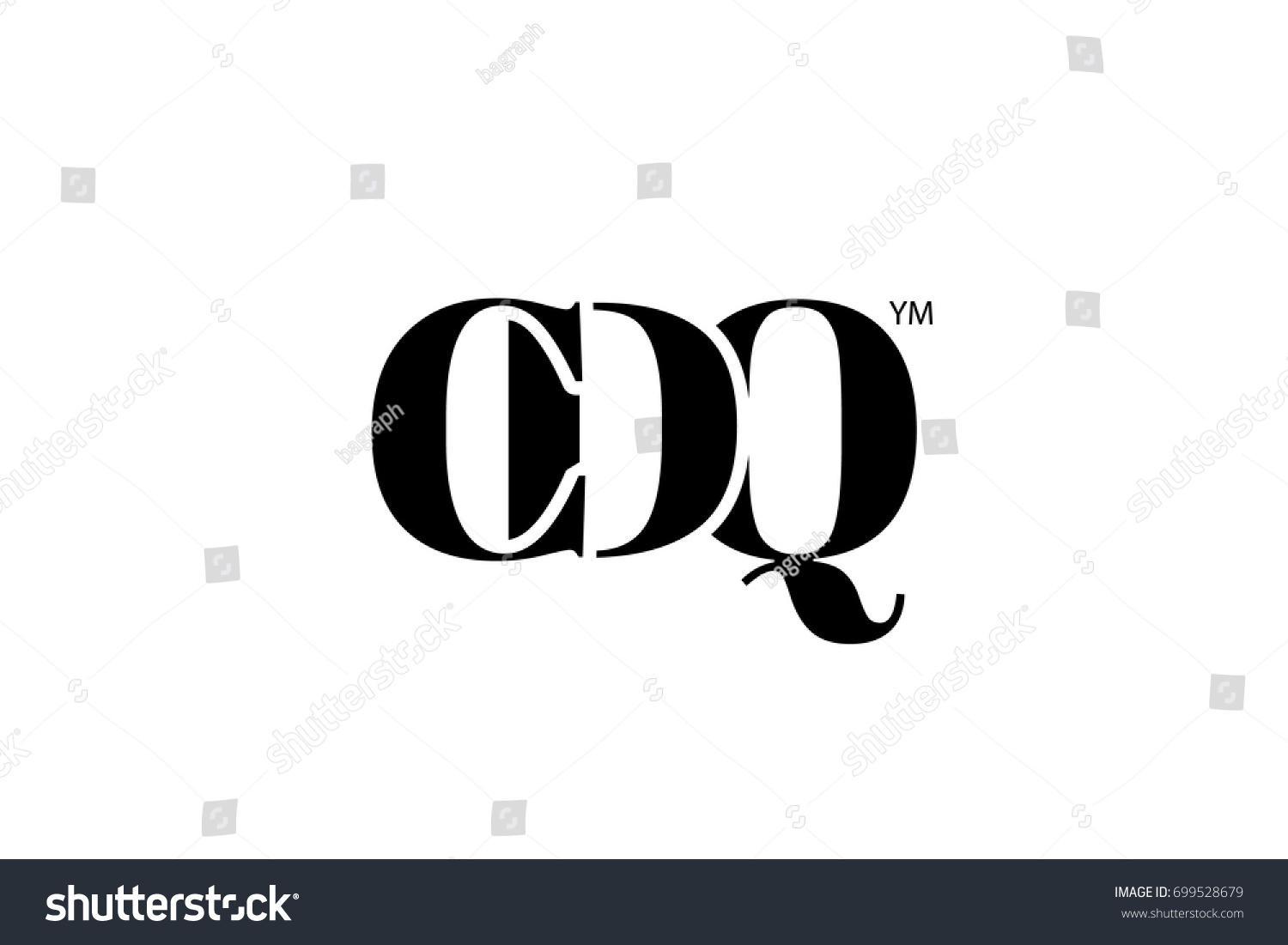 Cdq Logo Branding Letter Vector Graphic Stock Vector Royalty Free