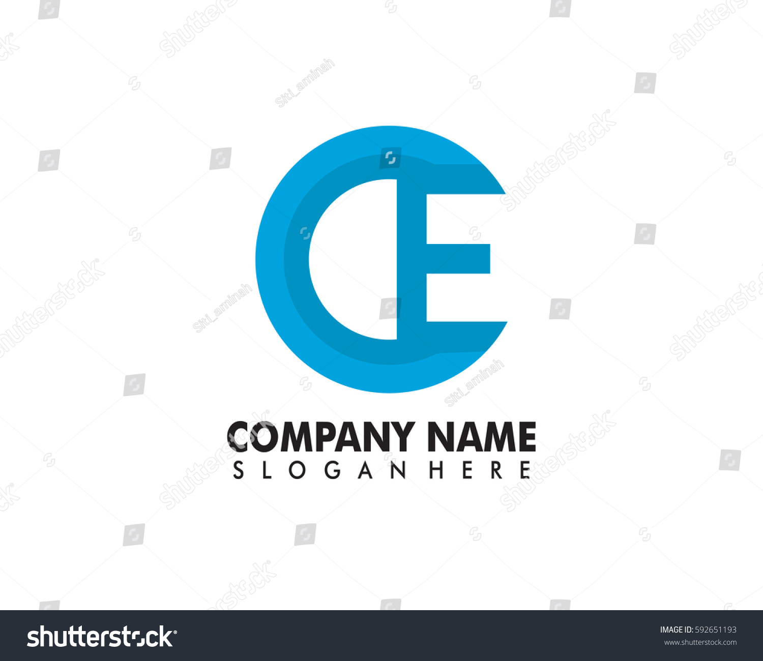 Ce Letters Logo C E Letter Stock Vector (Royalty Free) 592651193 ...