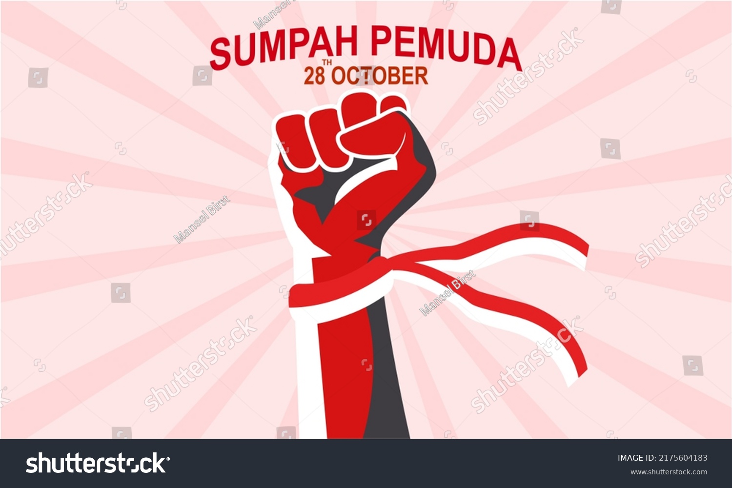 Celebrate Sumpah Pemuda Youth Pledge Day Stock Vector (Royalty Free ...