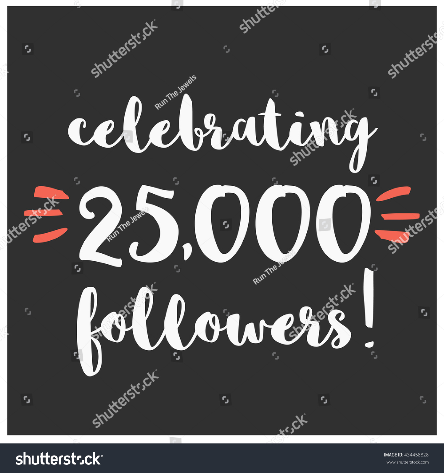SVG of Celebrating 25,000 Followers (Vector Design Template For Social Media) svg