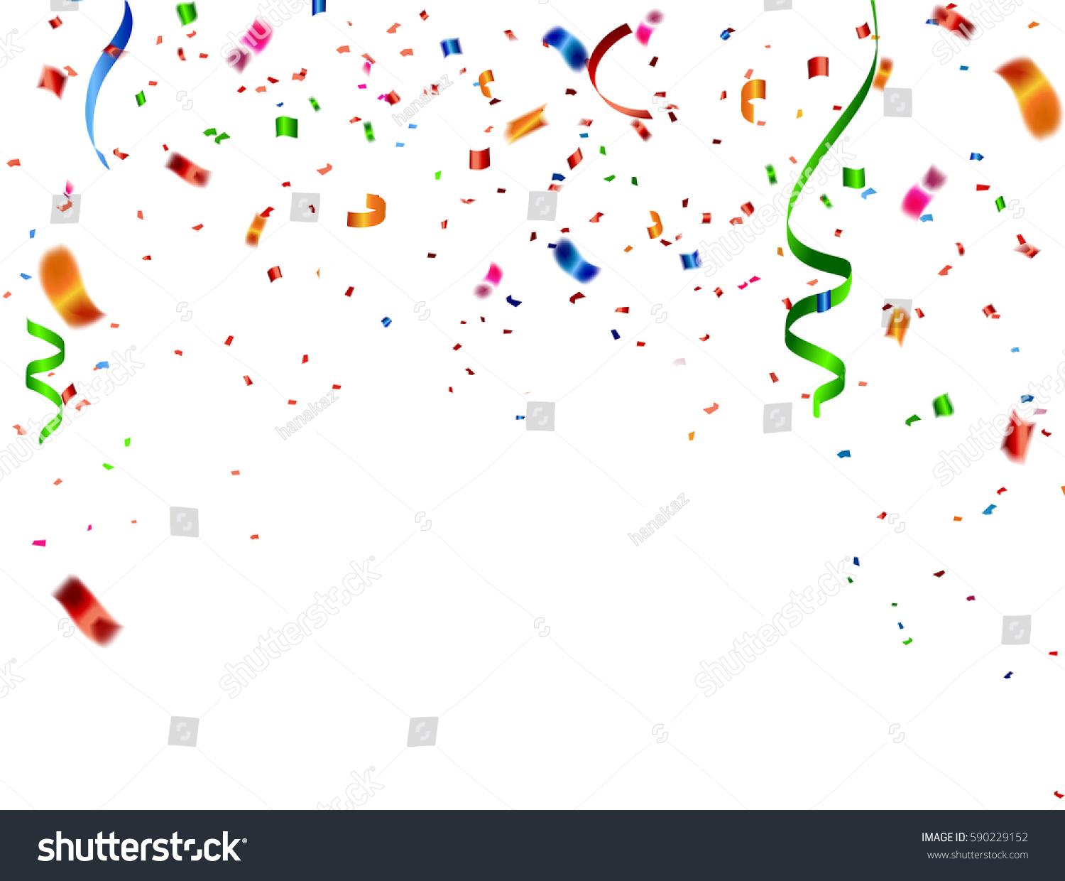 Celebration Carnival Bright Colorful Vector Confetti Stock Vector ...