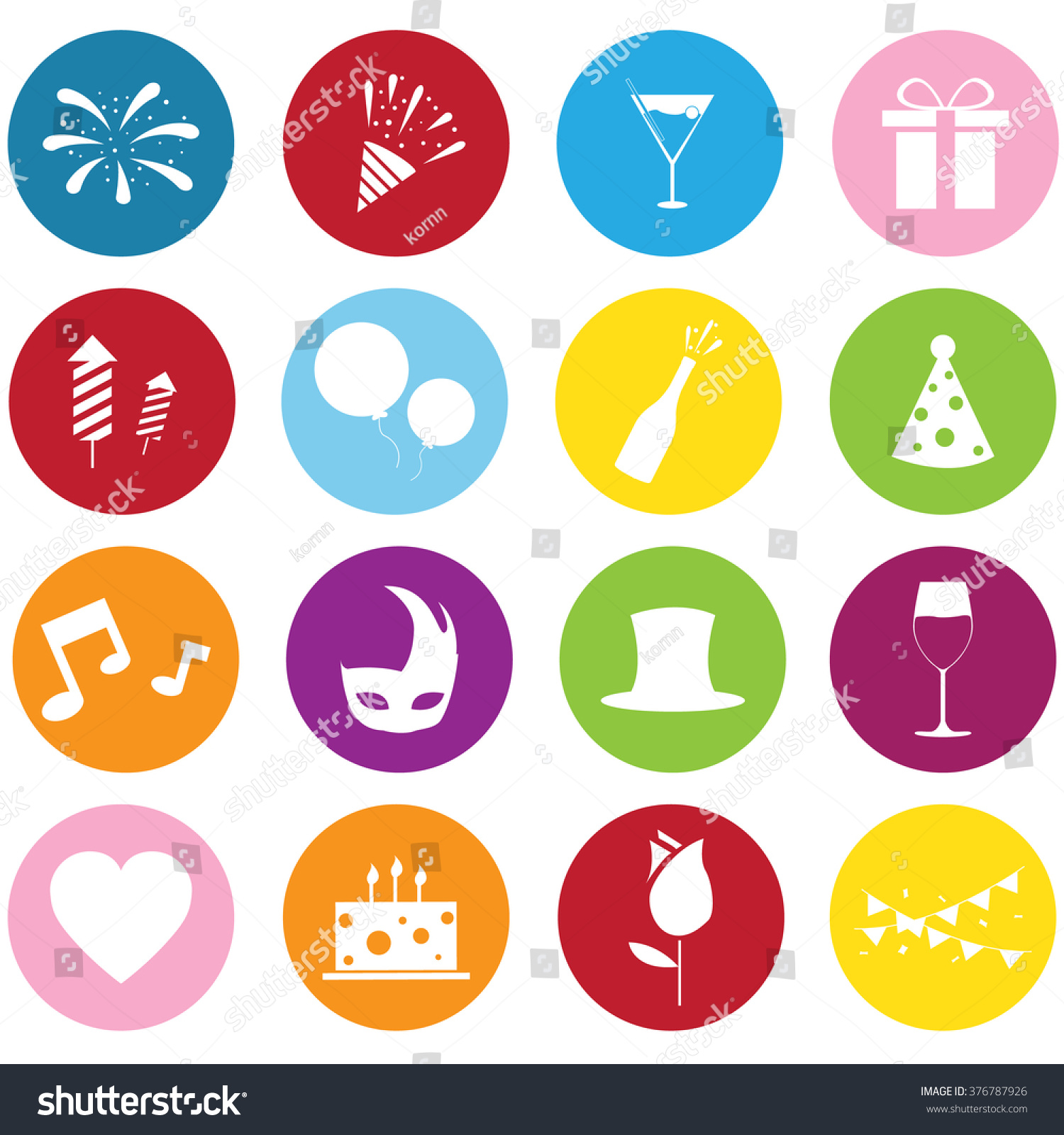 Celebration Icon Stock Vector 376787926 Shutterstock