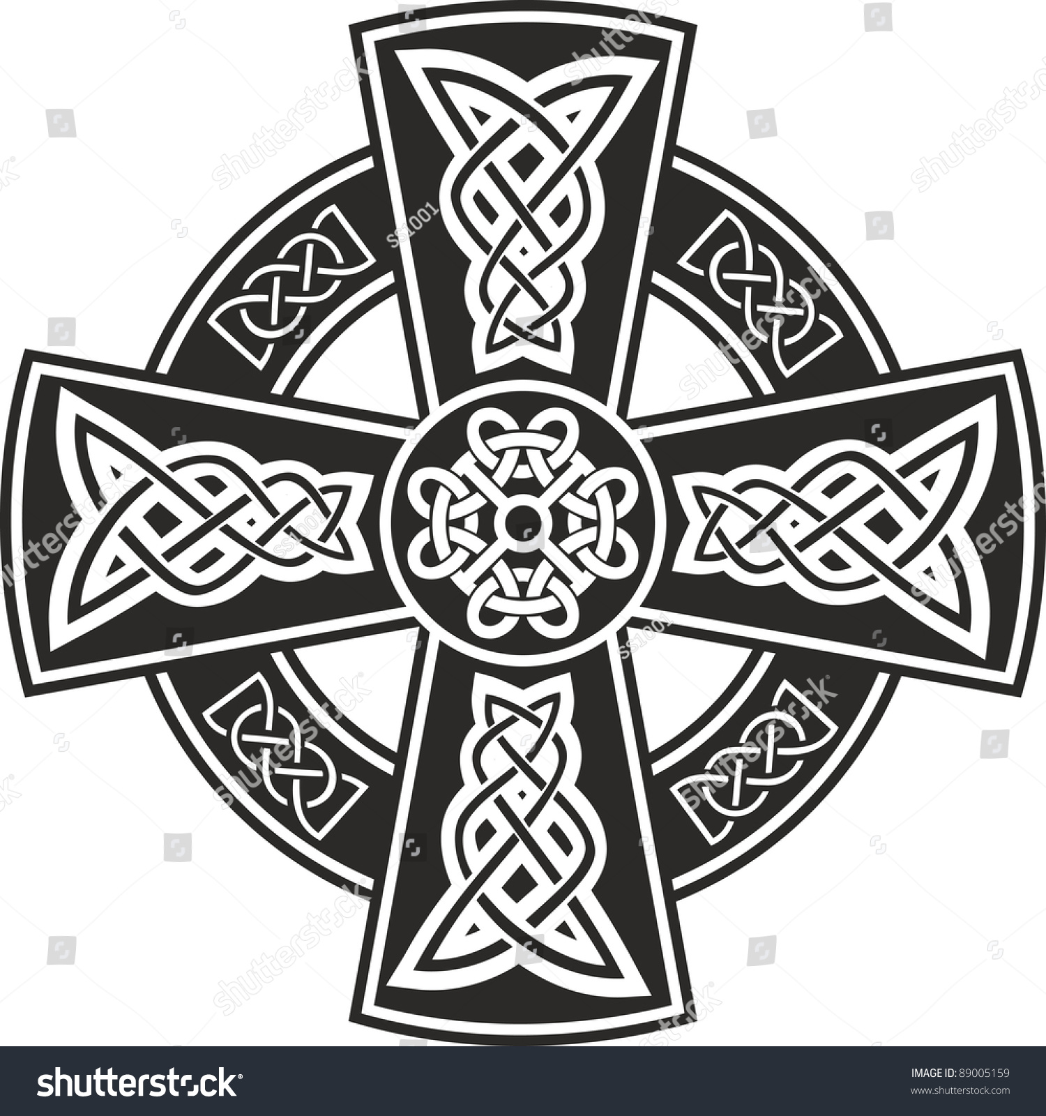 Celtic Cross Stock Vector (Royalty Free) 89005159 | Shutterstock