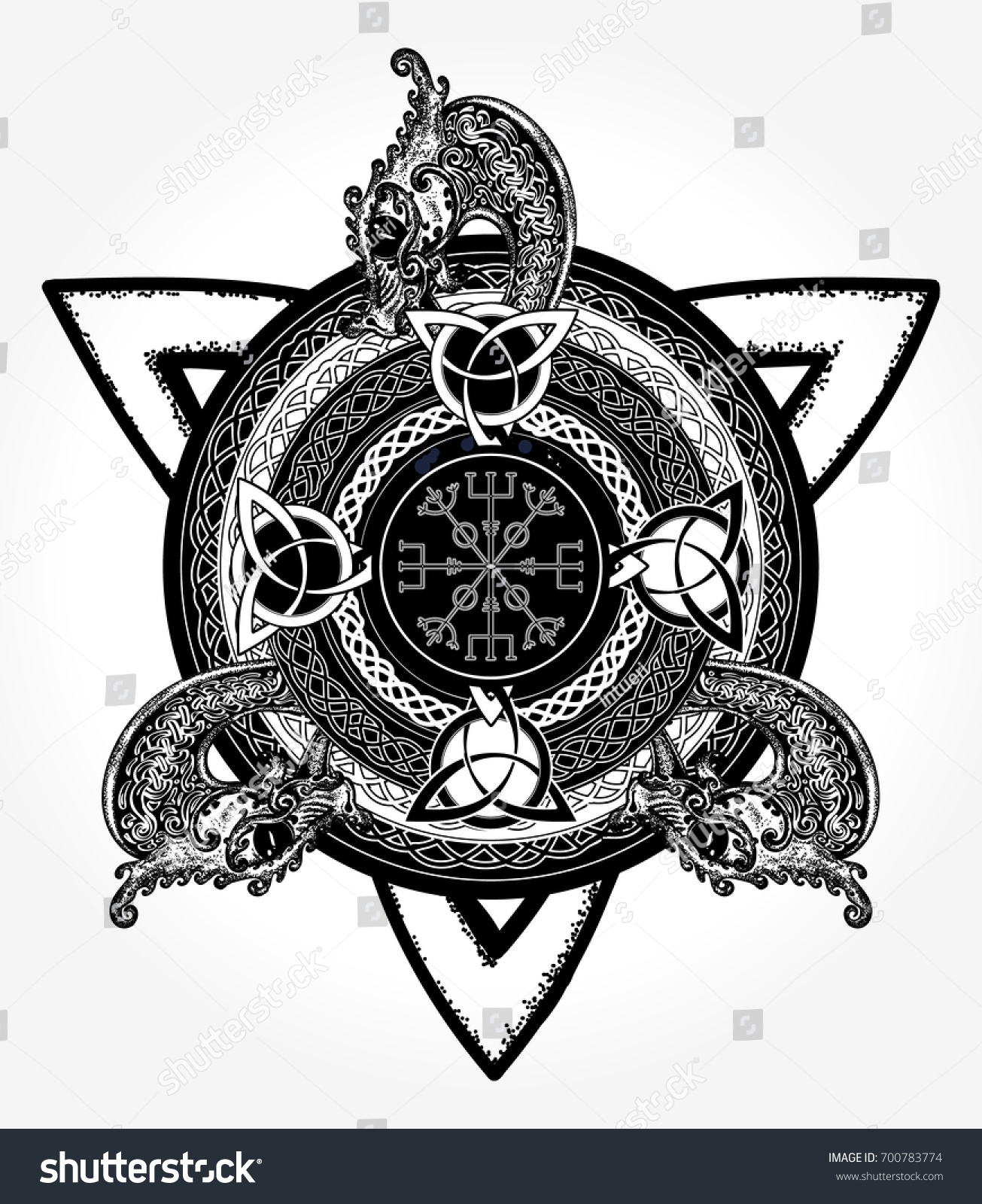 celtic cross tattoo art tshirt design stock vector 700783774 celtic cross tattoo art tshirt design stock vector 700783774