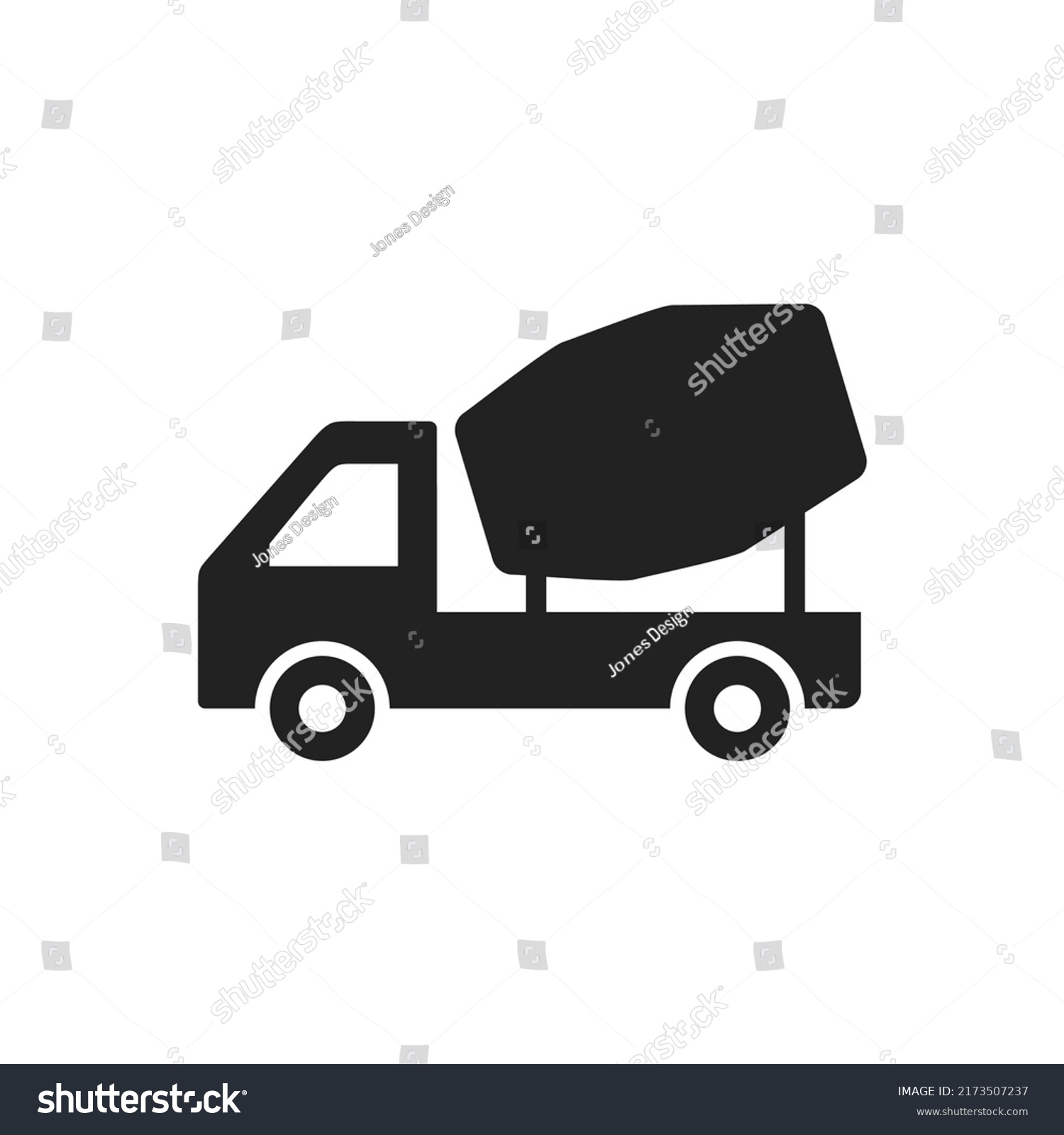 SVG of cement grinder truck icon vector  svg