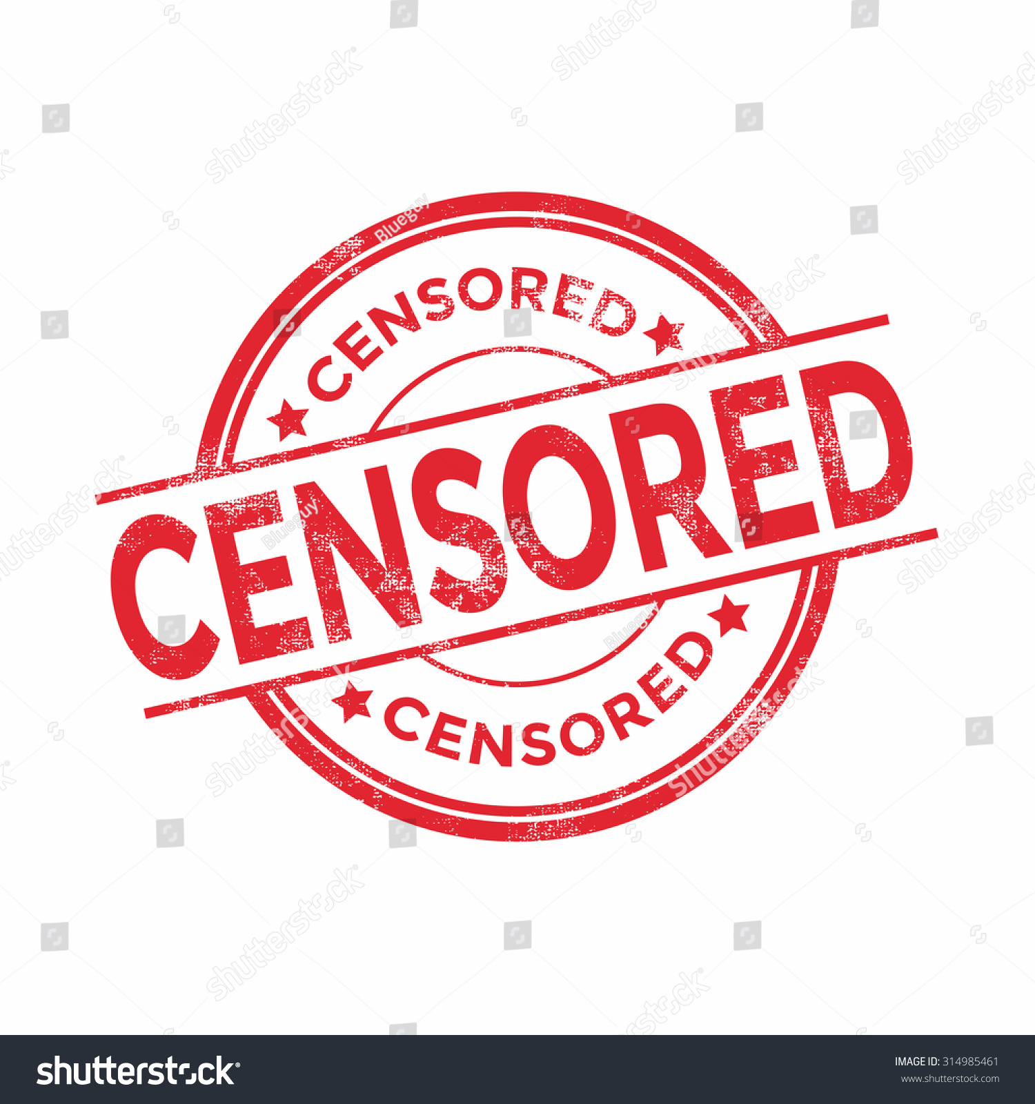 Censored Stamp Vector Stock Vector 314985461 - Shutterstock