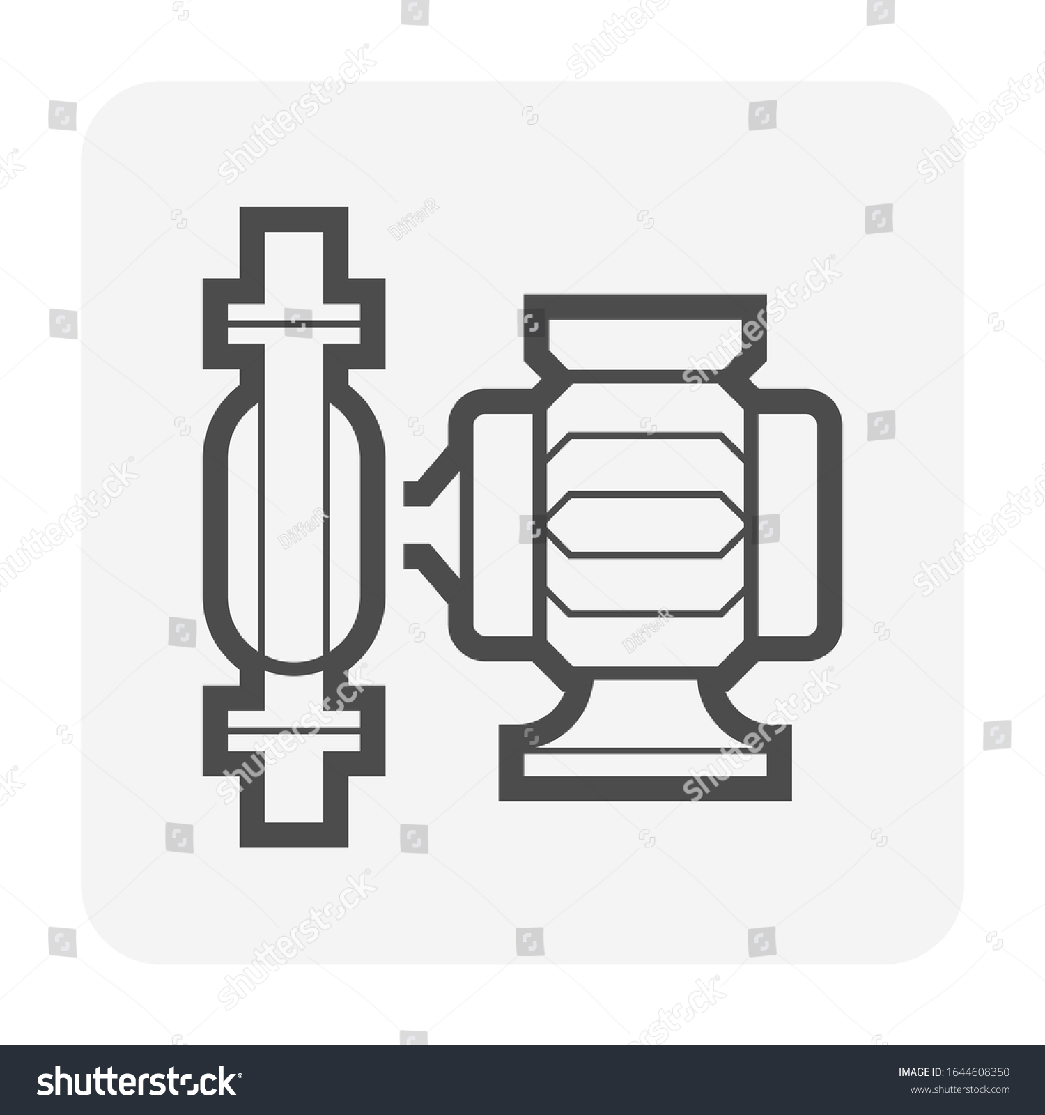 Centrifugal Pump Vector Icon Powered By Stock Vector Royalty Free