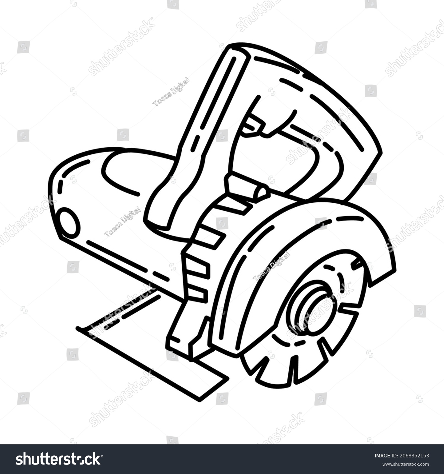 Ceramic Cutting Machine Part Contractor Material Stock Vector (Royalty ...