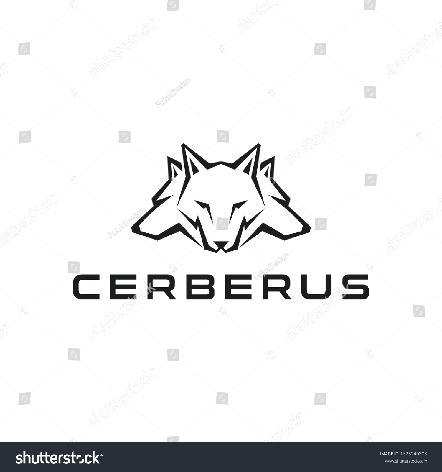 SVG of cerberus logo design concept elemen svg