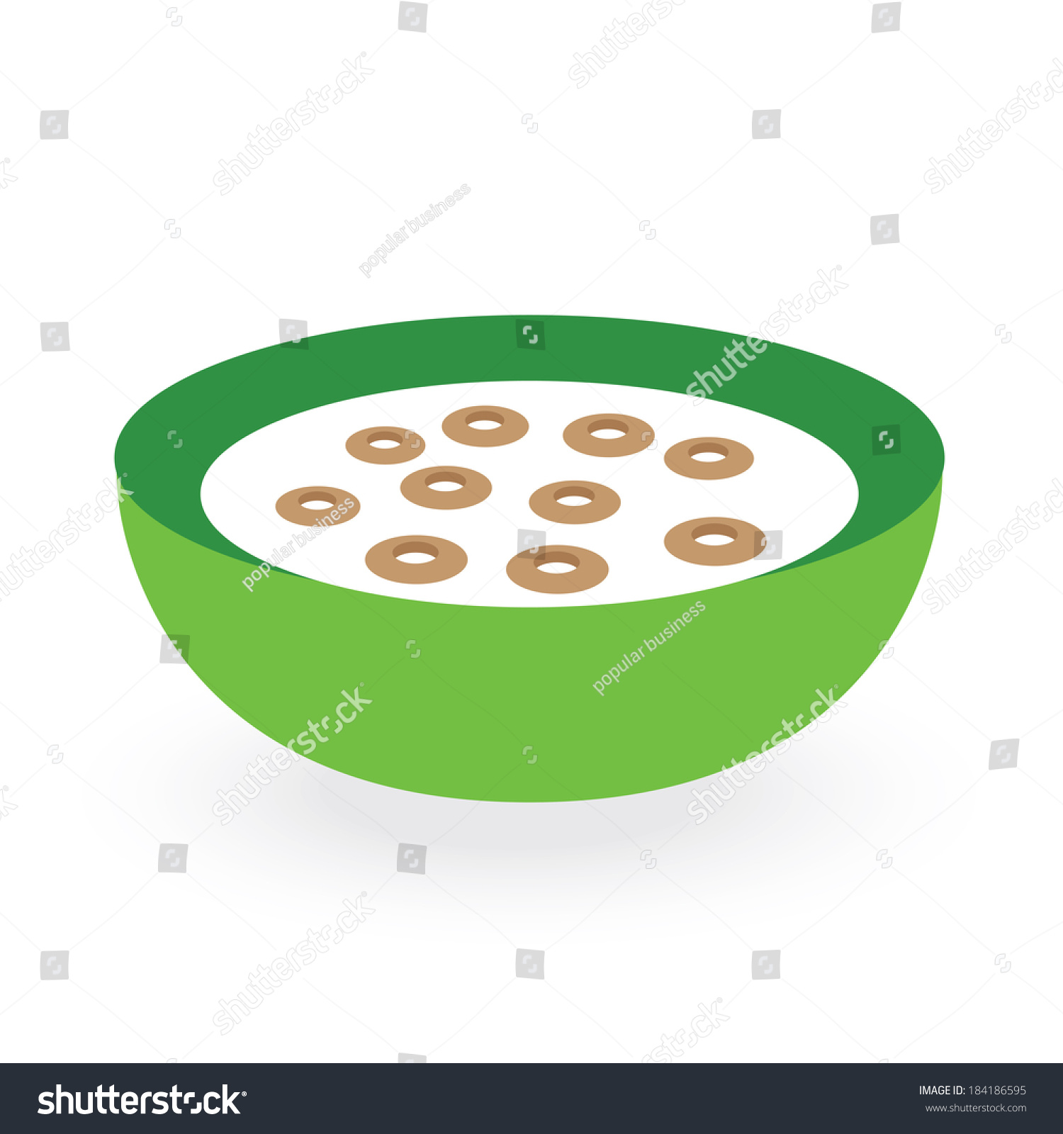 SVG of cereals bowl milk isolated on white background svg