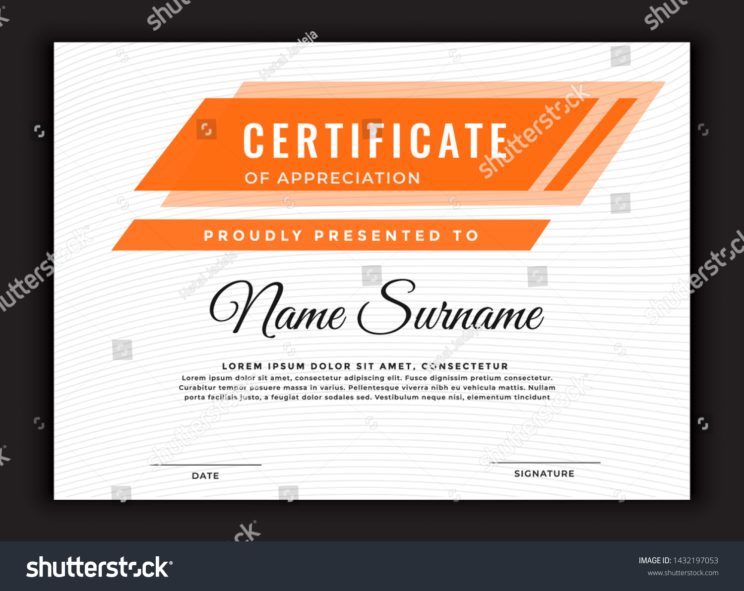 Certificate Blank Template Design Can Be Stock Vector (Royalty Free