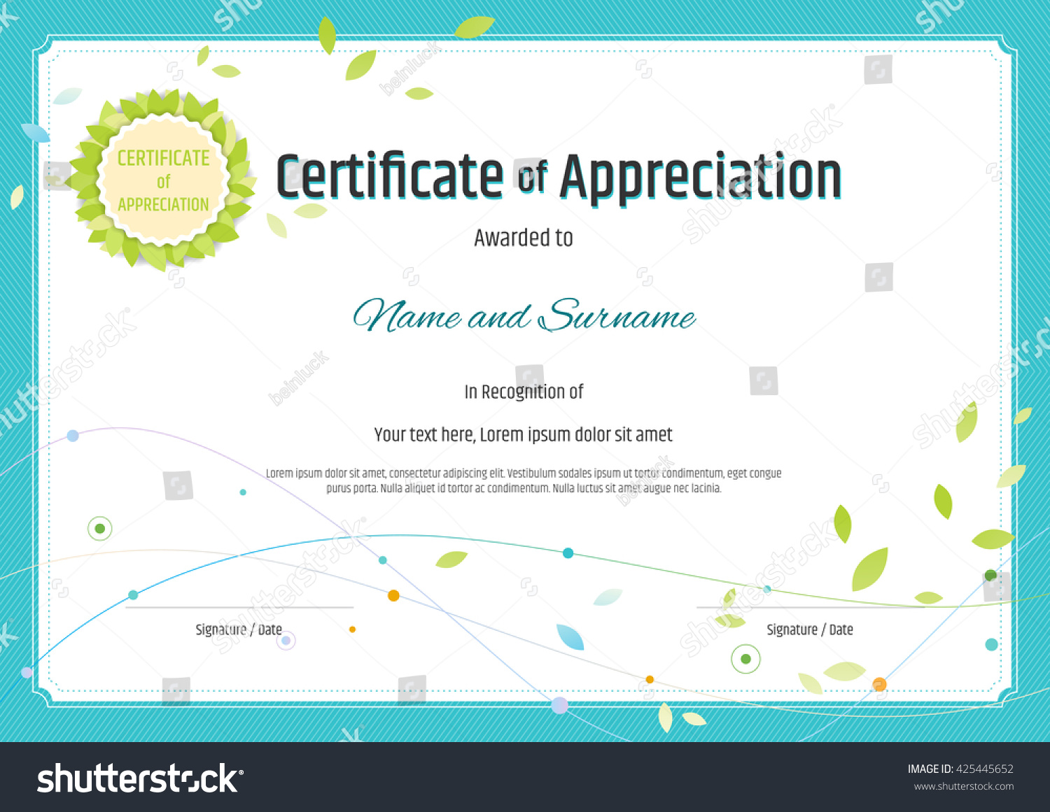 free templates for certificates of appreciation