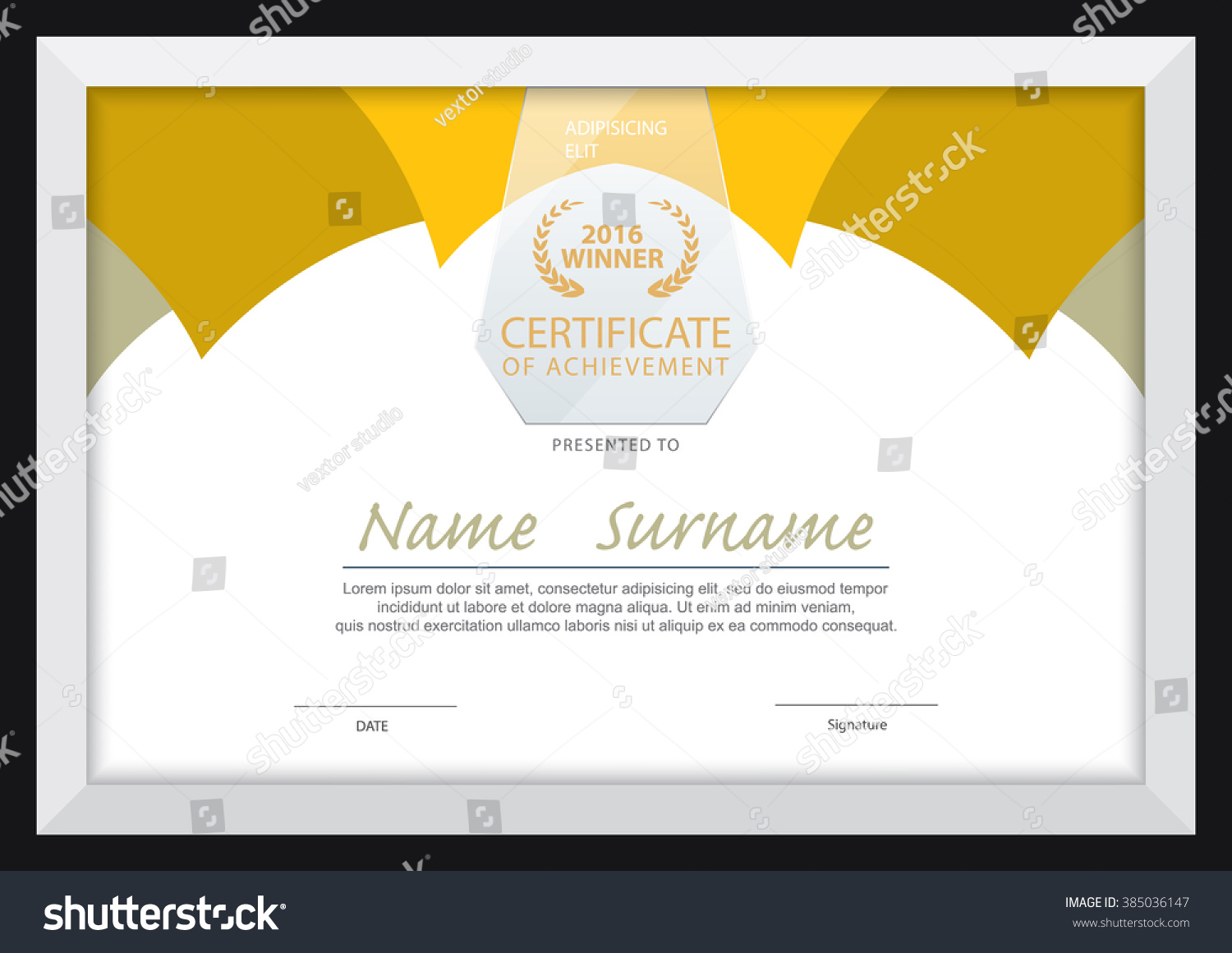Certificate Templatediploma Layouta4 Size Vector 스톡 벡터로열티 프리