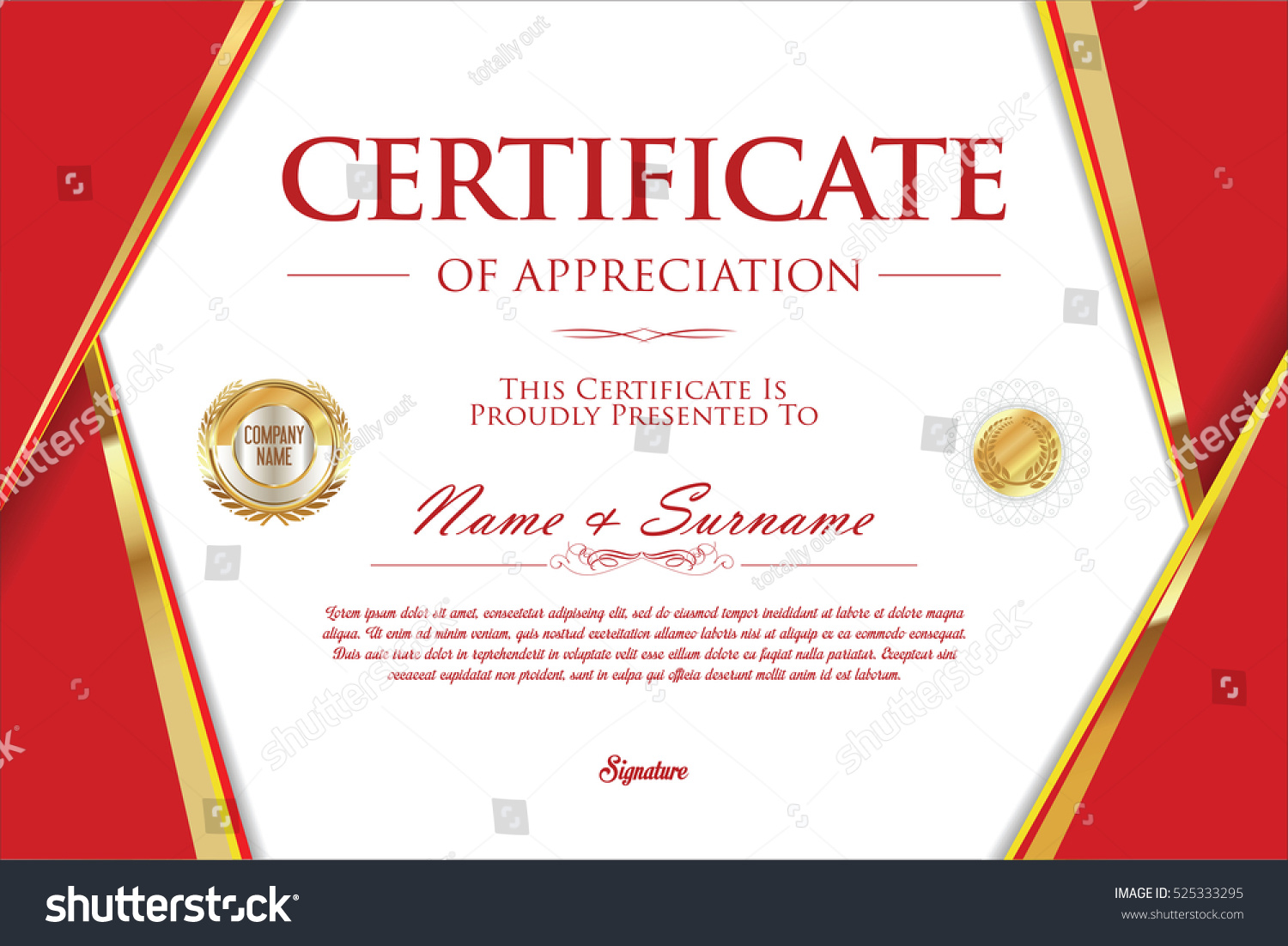 Certificate Template Retro Design Background Stock Vector Shutterstock