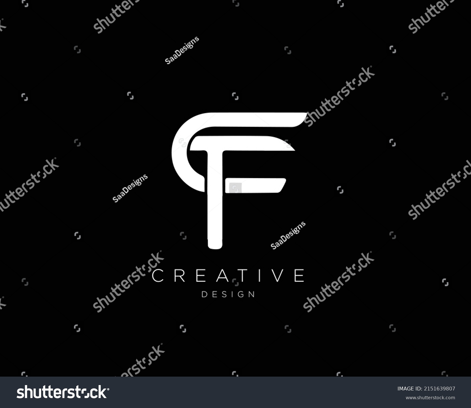 Cf Logo Design Initial Based Cf Stock Vector (Royalty Free) 2151639807 ...