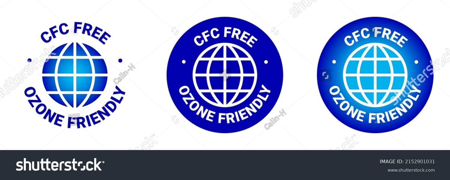 Cfc Free Ozone Friendly Vector Round Stock Vector (Royalty Free ...