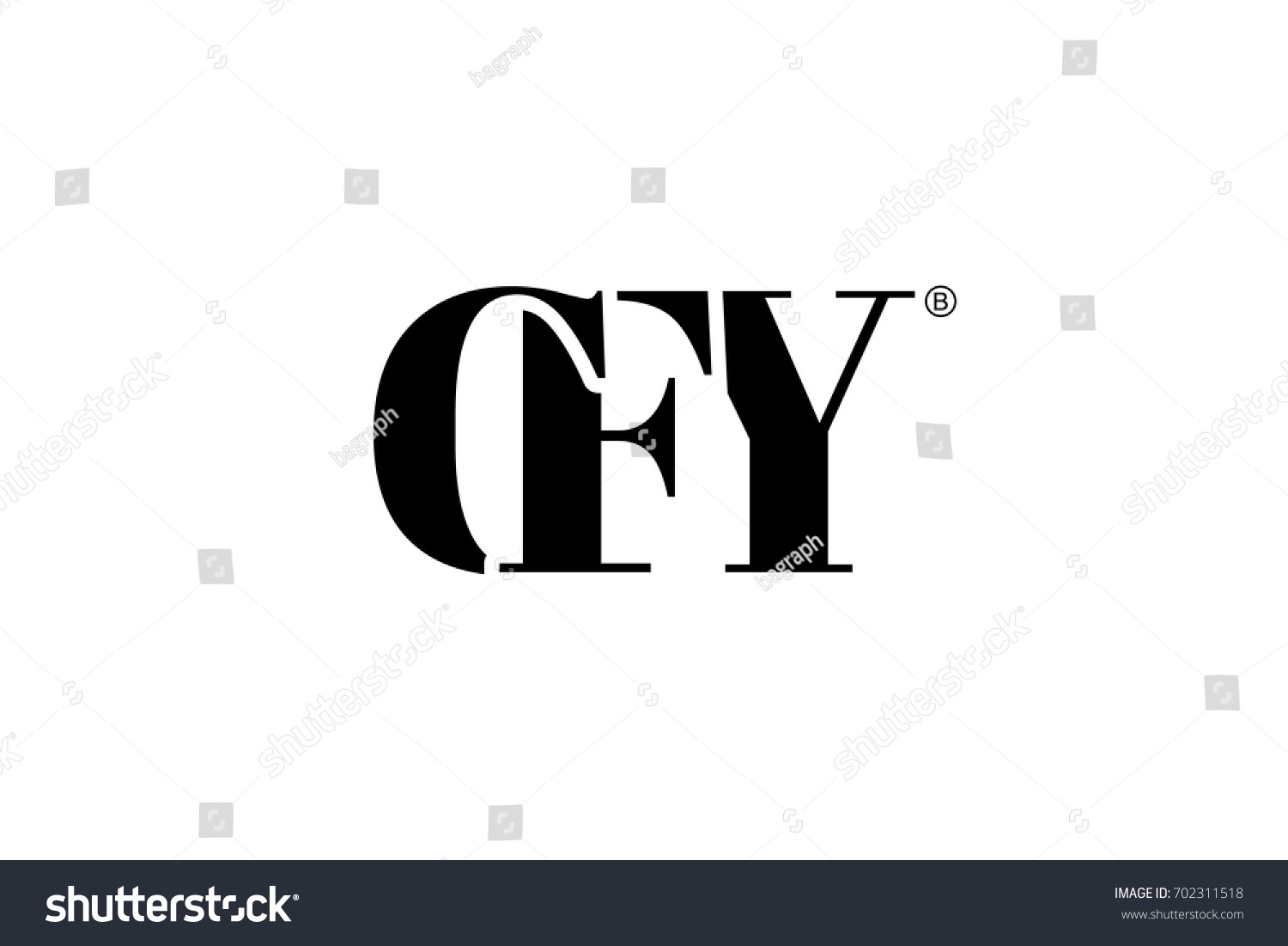 Cfy Logo Branding Letter Vector Graphic Stock Vector Royalty Free