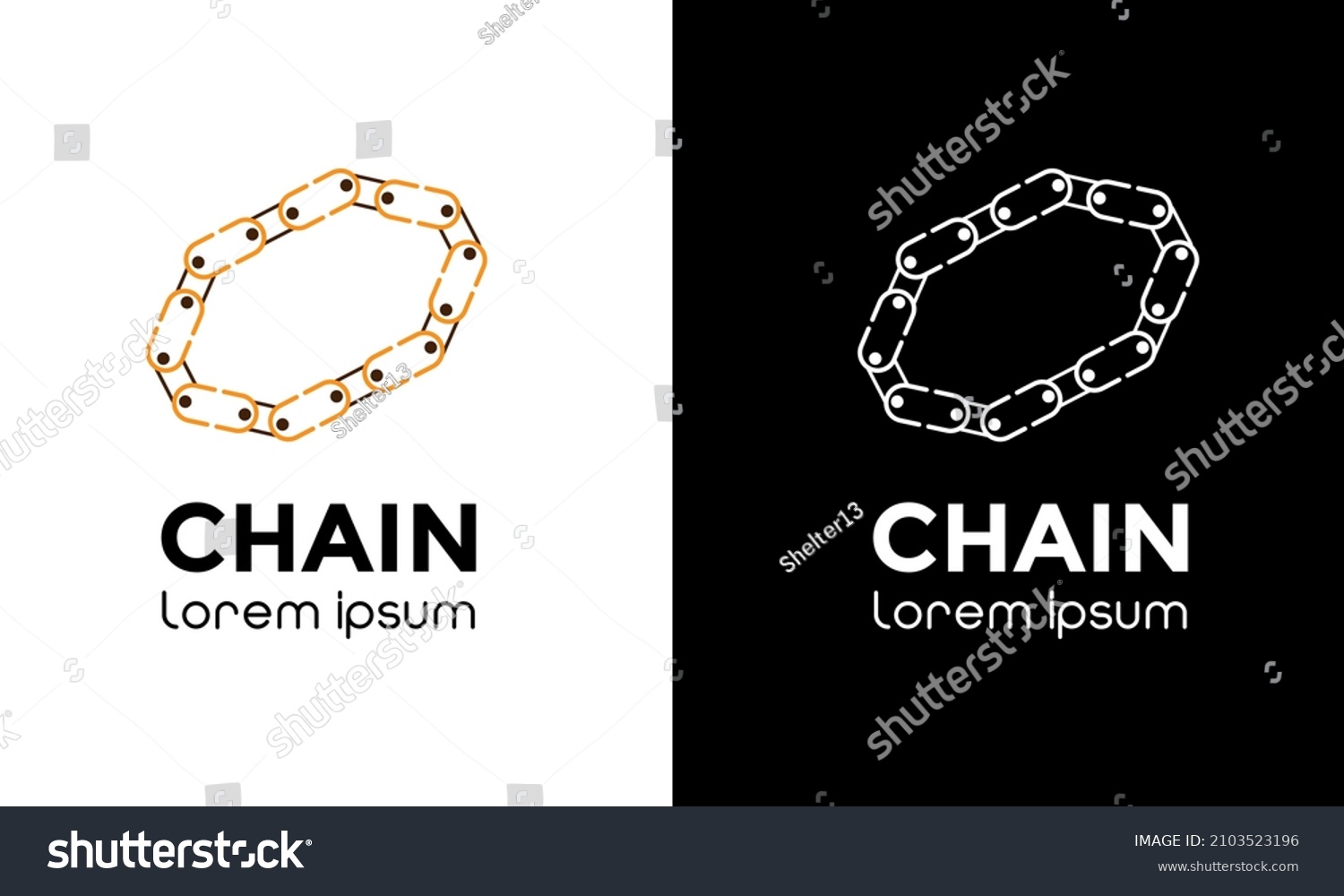 Chain Vector Logo Template Design Stock Vector (Royalty Free ...