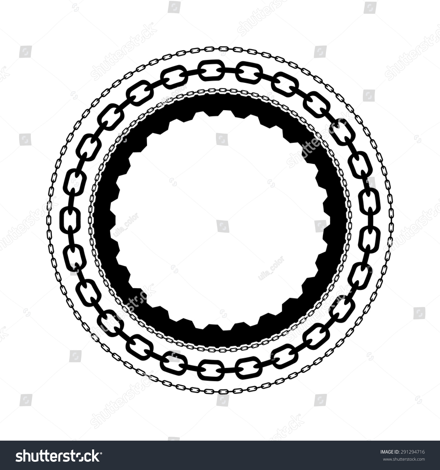 Chains Frame Vector Isolated Illustration Stock Vector (Royalty Free ...