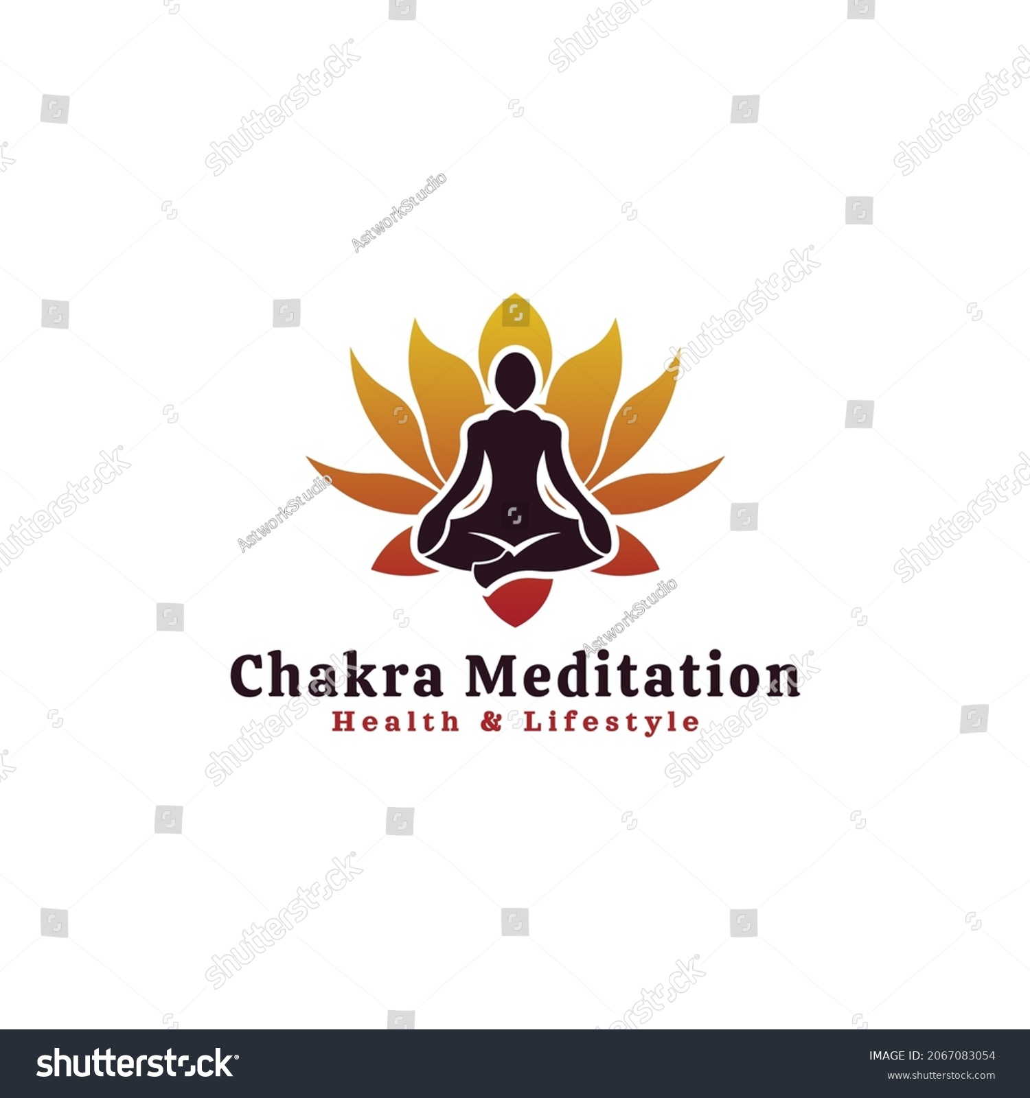 Chakra Meditation Professional Logo Vector Stock Vector (Royalty Free ...