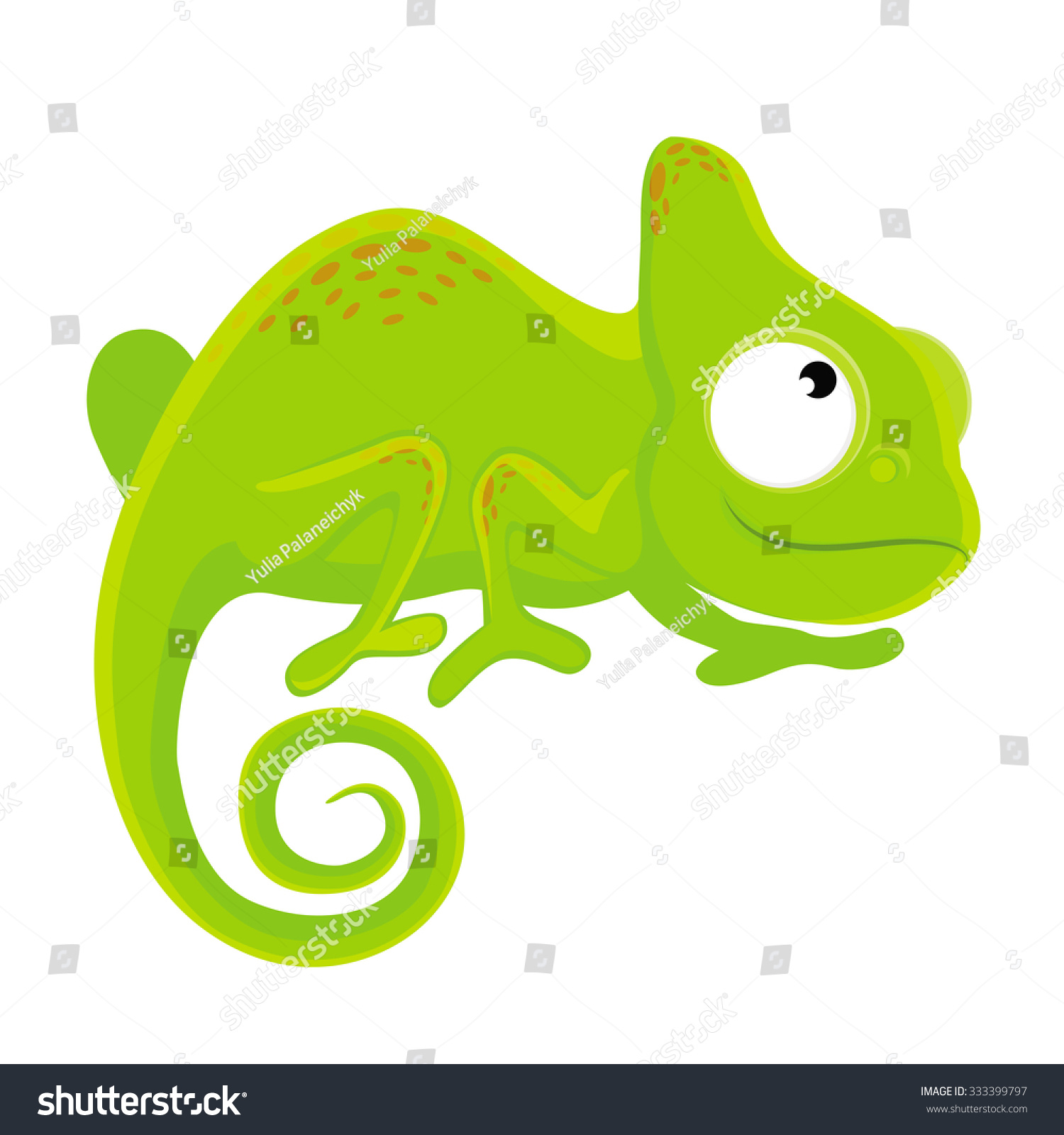Chameleon Stock Vector 333399797 - Shutterstock