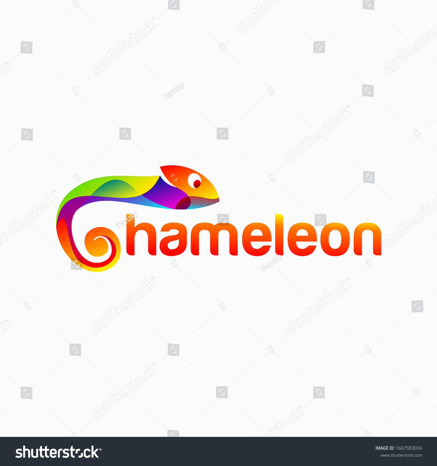 SVG of chameleon logo design inspiration . colorful chameleon logo template . colorful chameleon vector svg