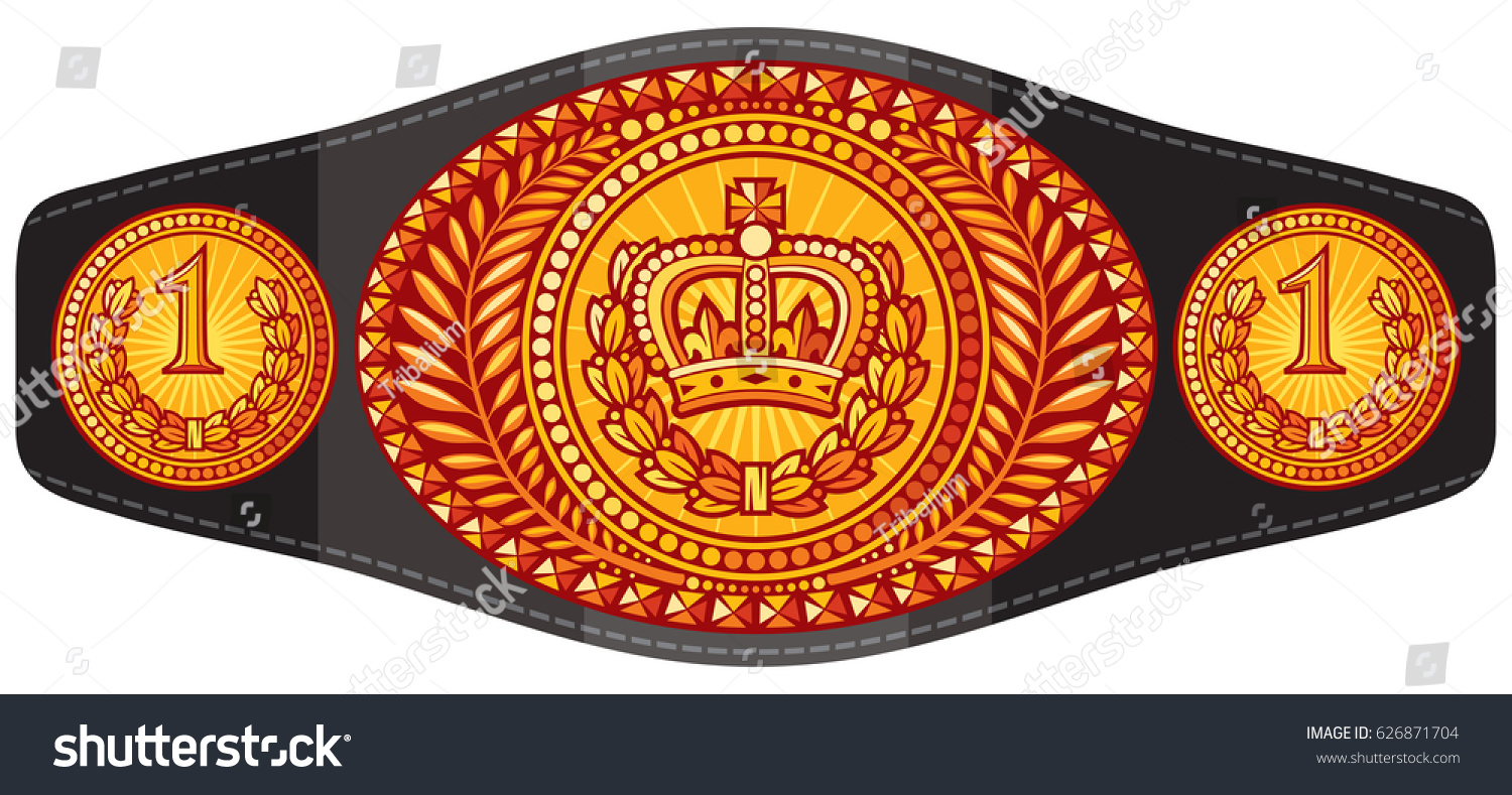 SVG of champion (boxing) belt vector illustration svg